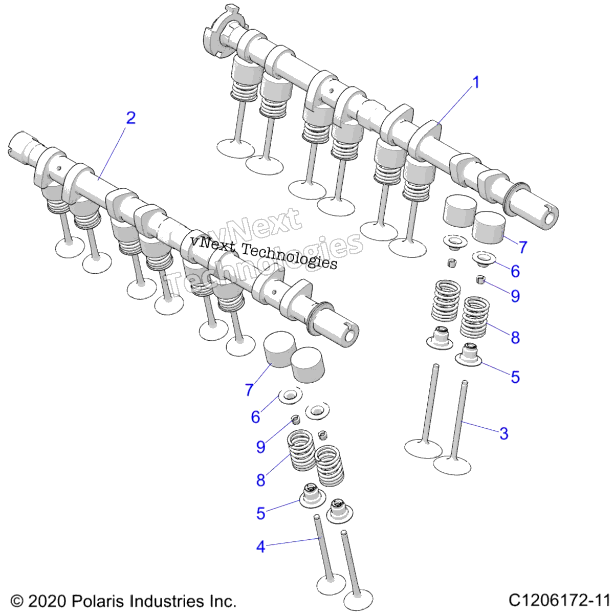 Engine, Valves Z22rml2kal / Ap / Bk / Bl / Bp / Bt