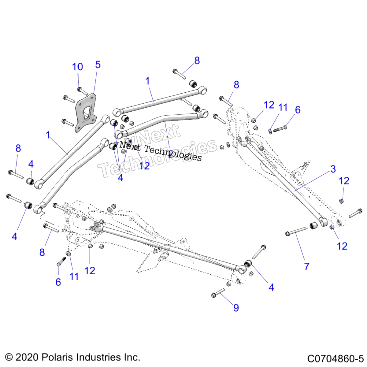 Подвеска, задняя Trailing Arms Mounting Z22rml2kal/Ap/Bk/Bl/Bp/Bt