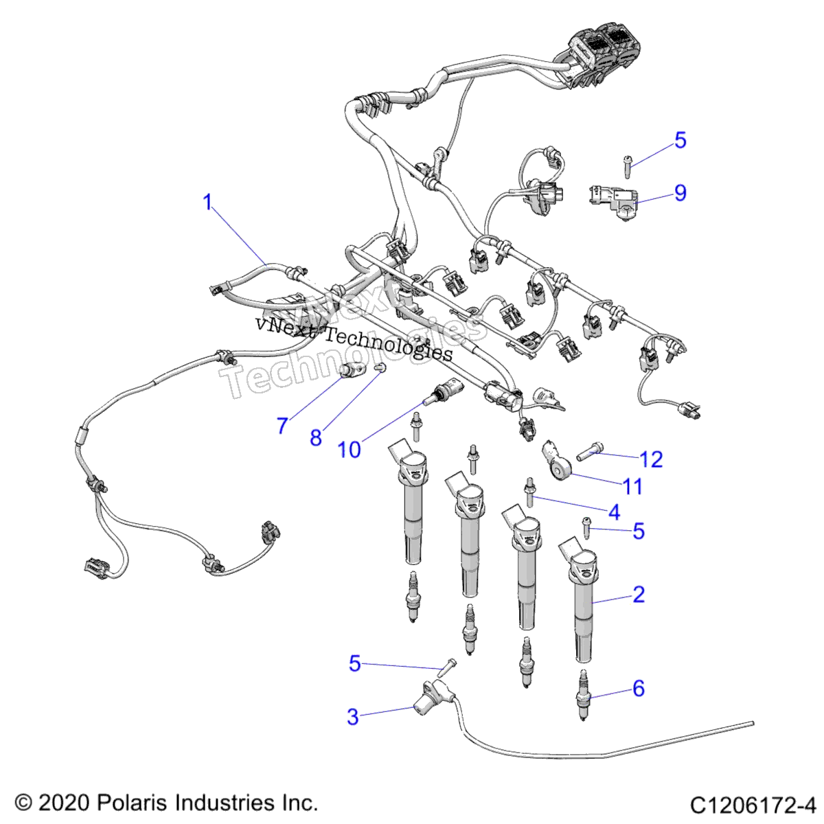 Electrical, Wire Harness, двигатель Z22rml2kal / Ap / Bk / Bl / Bp / Bt