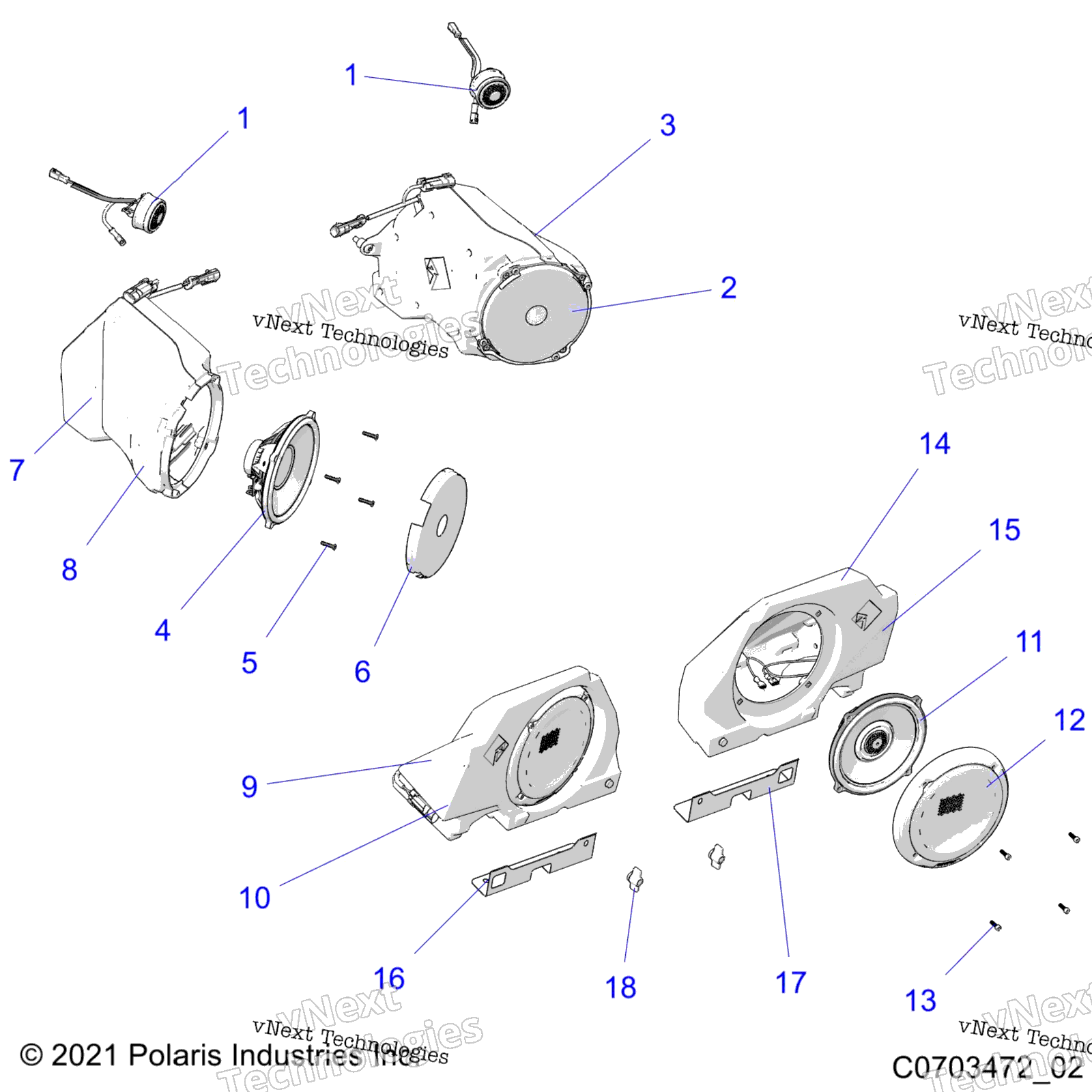 Electrical, Audio, Speakers Z22rml2kal / Ap / Bk / Bl / Bp / Bt