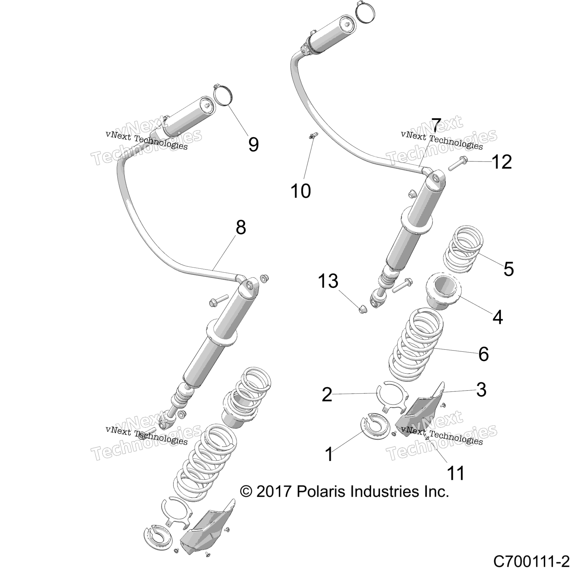 Подвеска, задний амортизатор Mounting