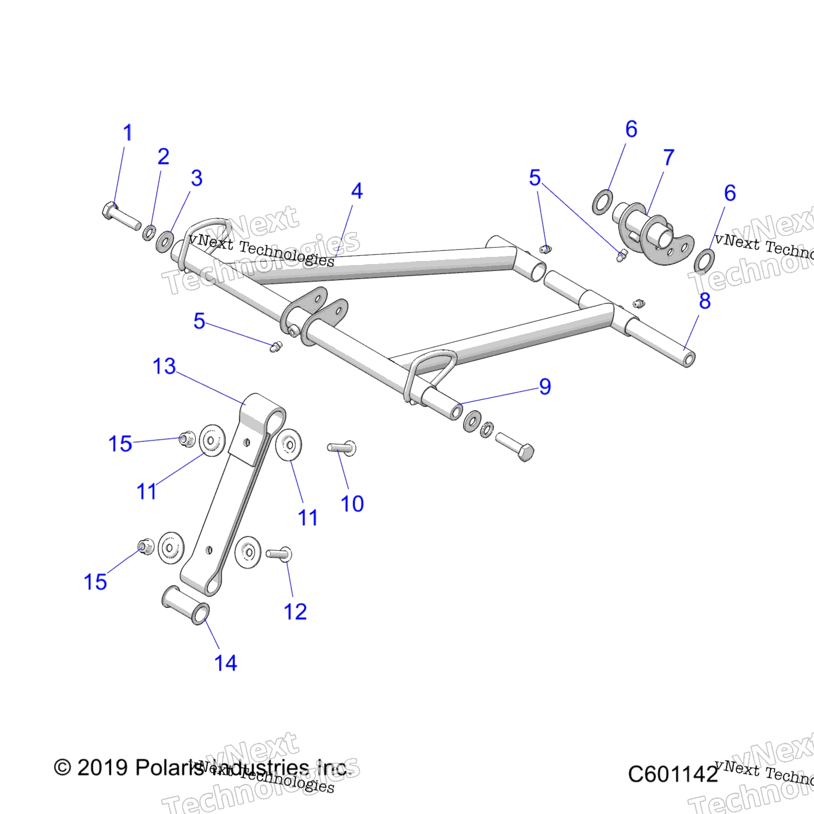 Suspension, Torque Arm, передний