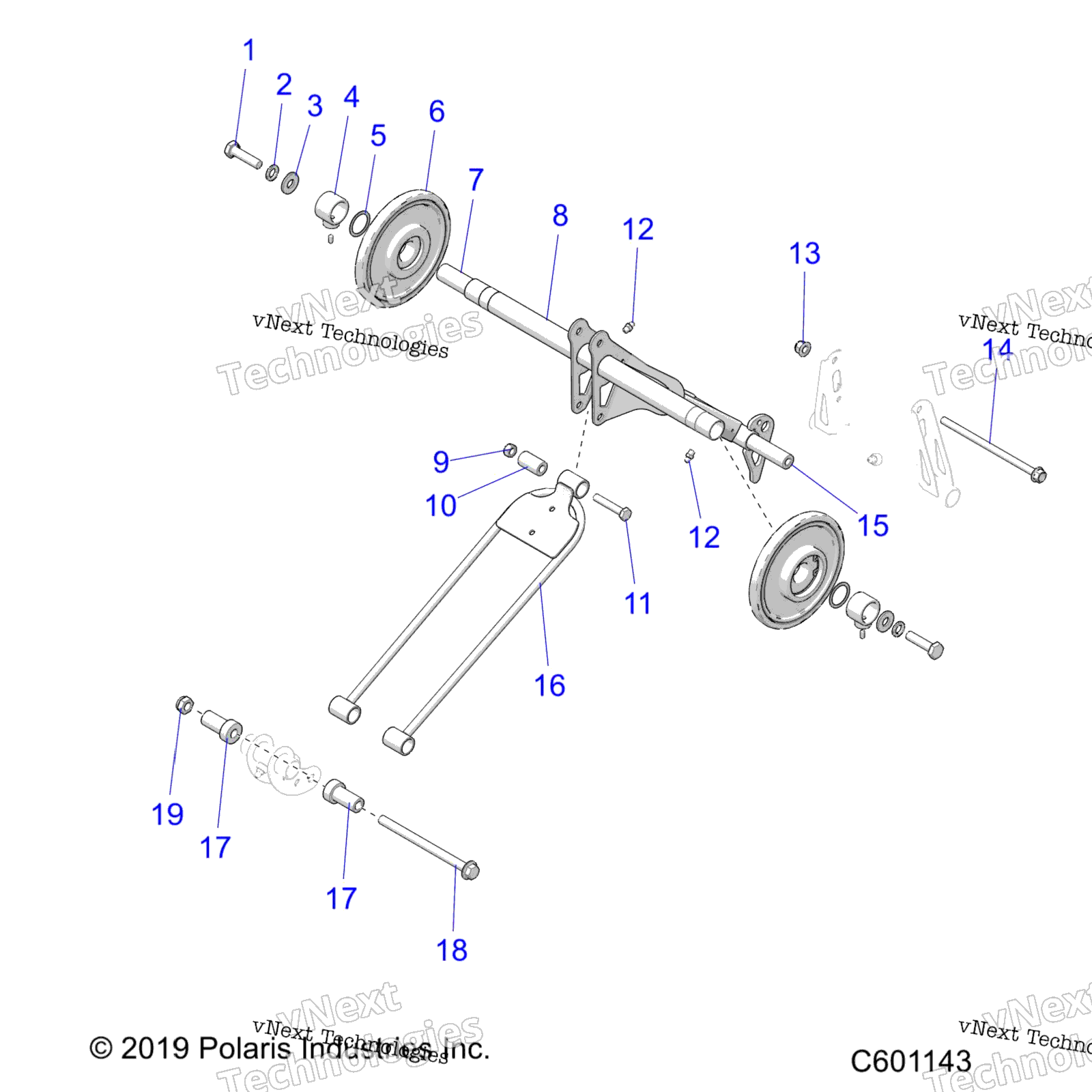 Suspension, Torque Arm, задний
