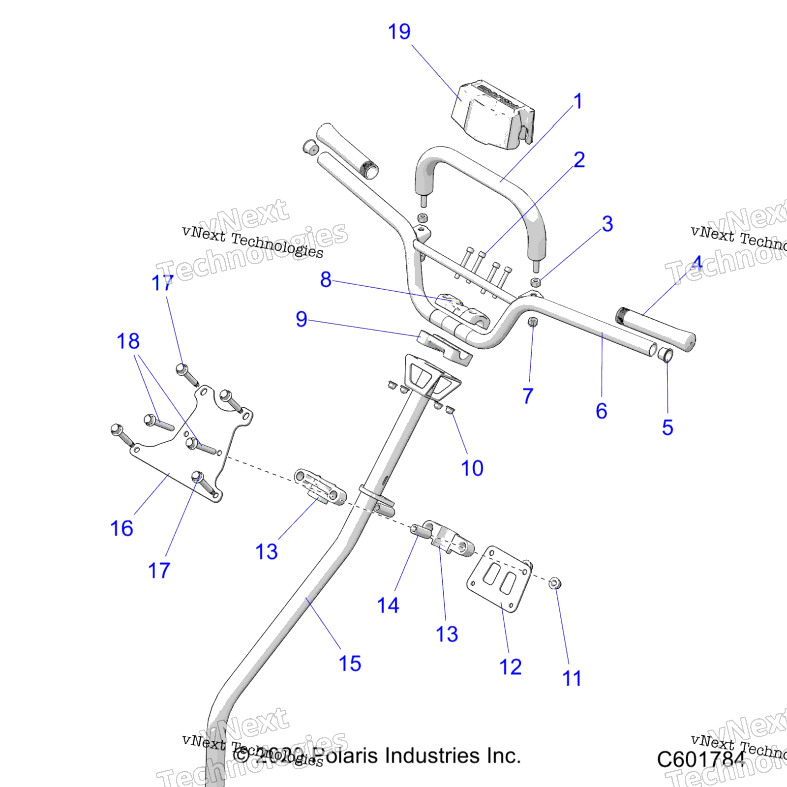 Steering, Handlebar, рулевое управление Post