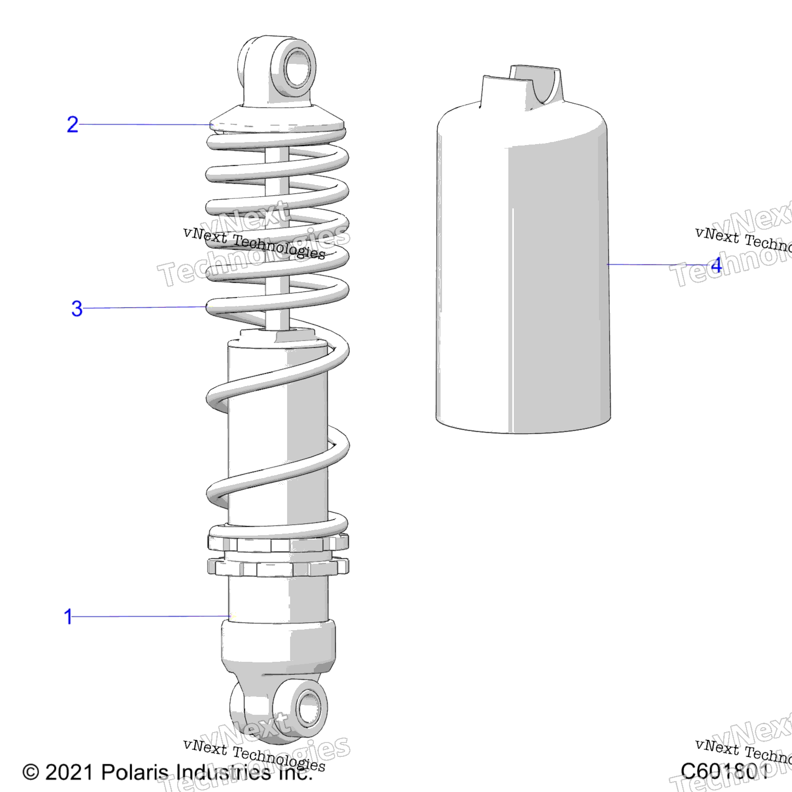 Suspension, Shock, передний Track