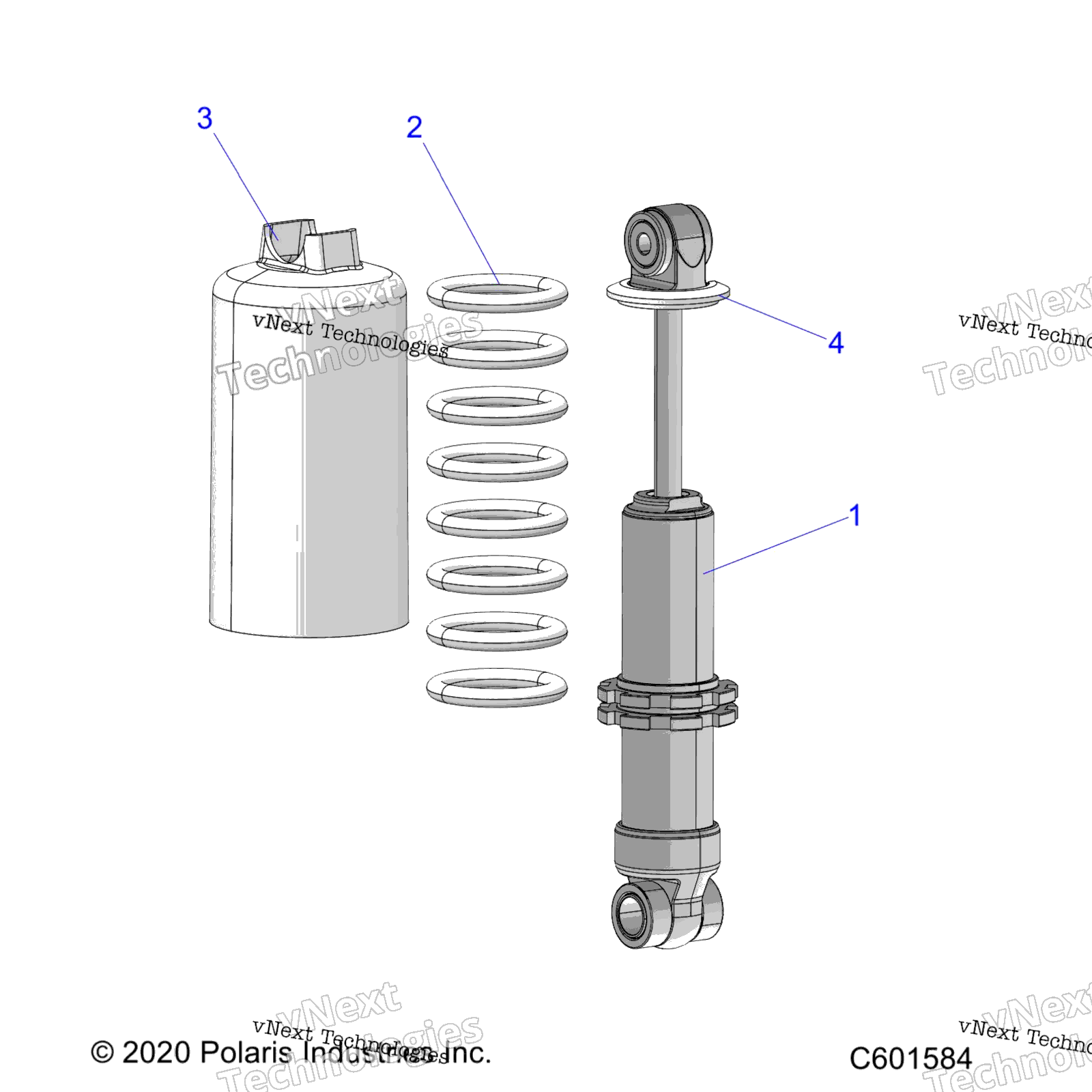 Suspension, Shock, передний Track
