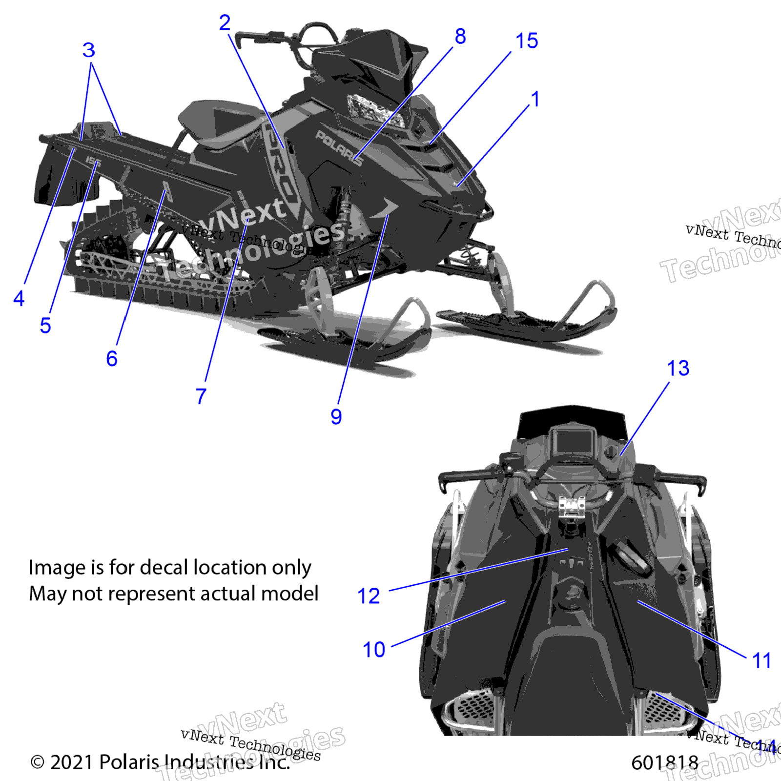 Body, Decal, Black Side панель W / Gray Accent