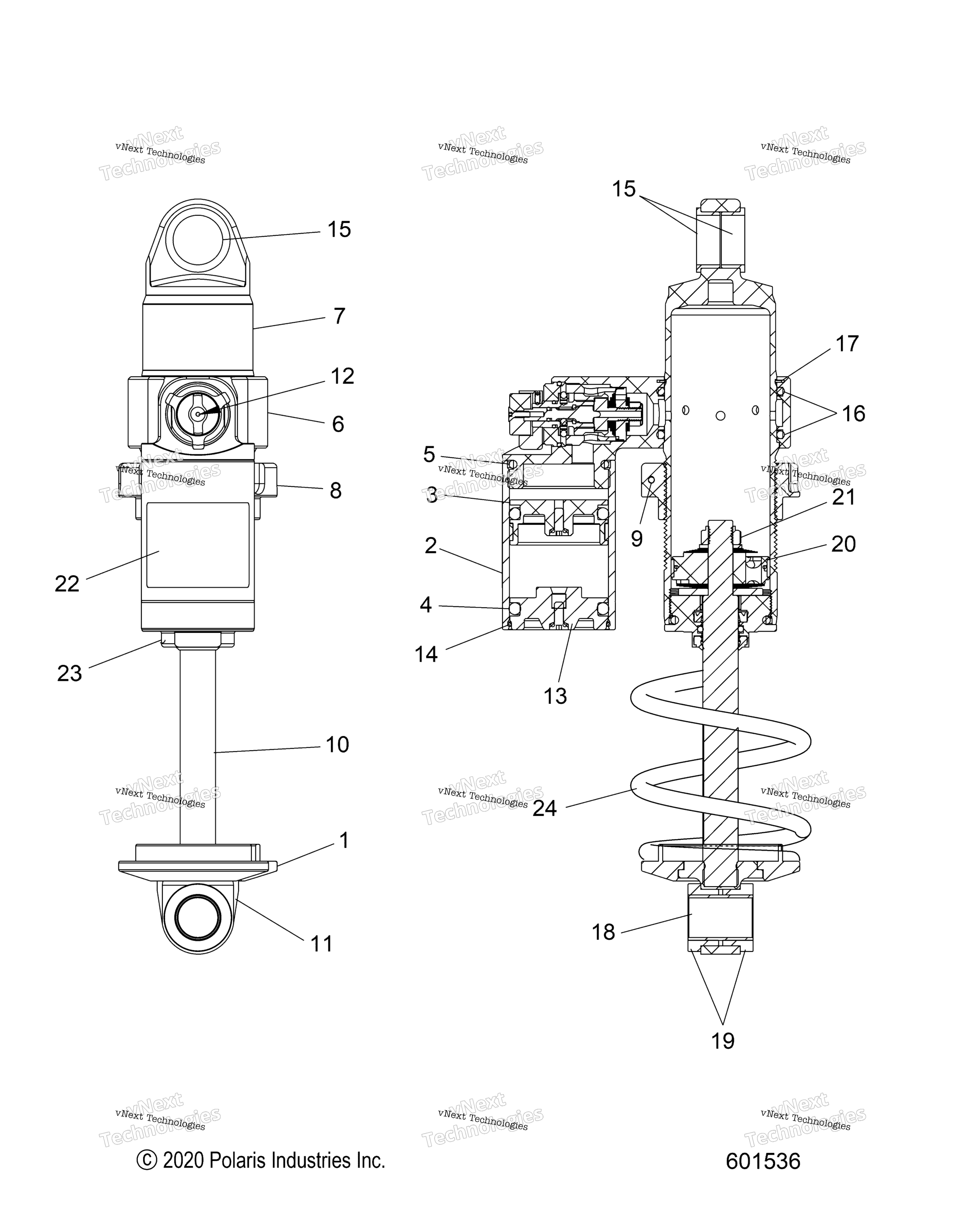 Suspension, Shock, передний Track