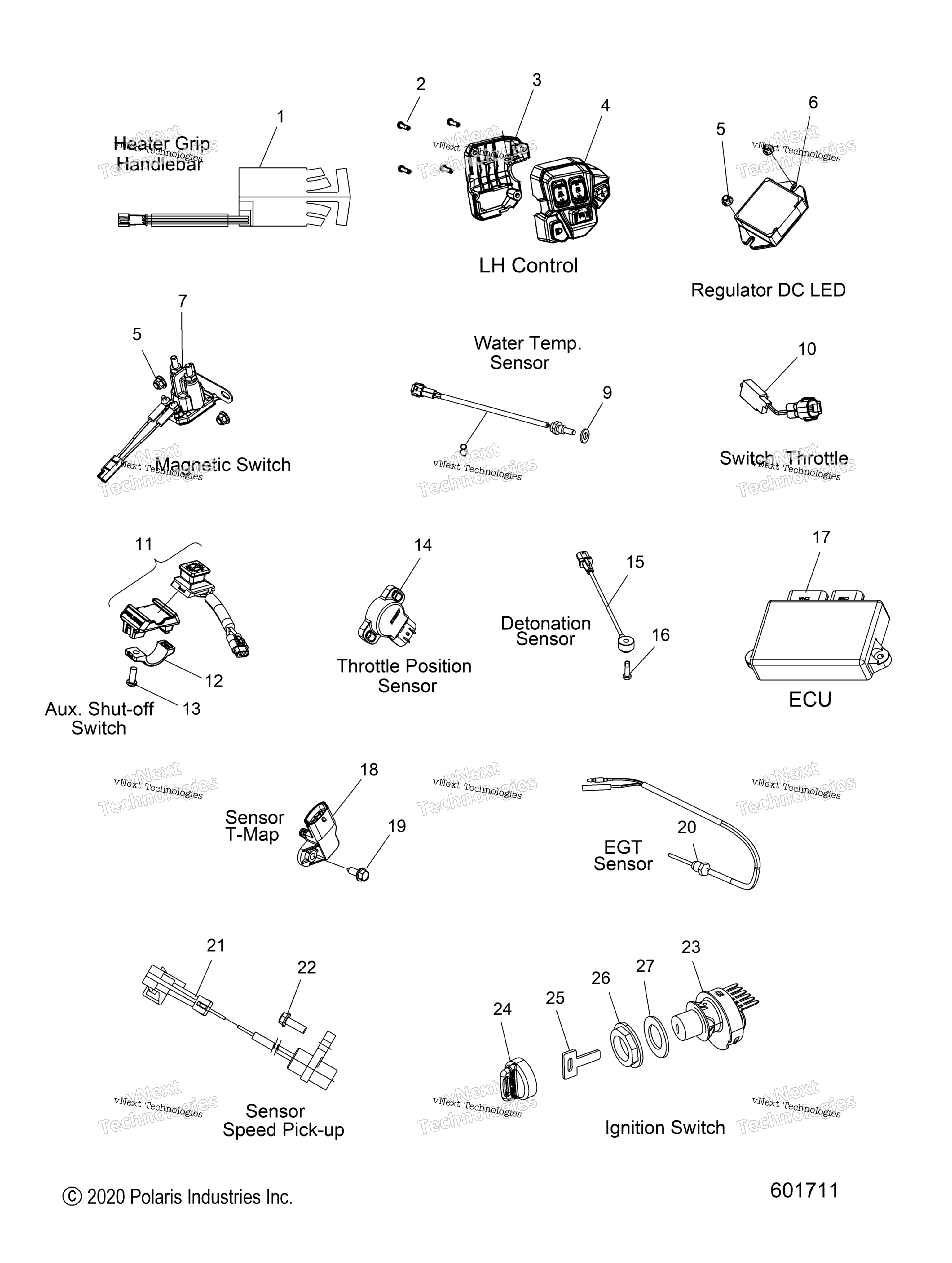 электрооборудование Switches, Sensors & Components