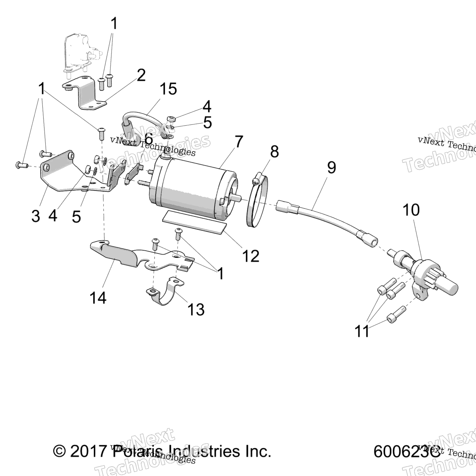 Двигатель, стартер Motor S22fje8ps/Fjp8ps/Pe Elect. Start Option