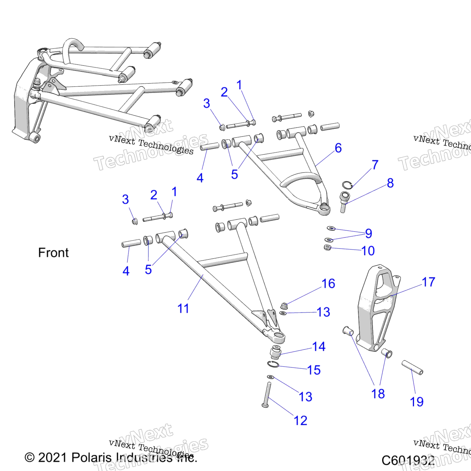 Suspension, Front, управление Arms & Spindle S22mdx6dsa / 6Dea