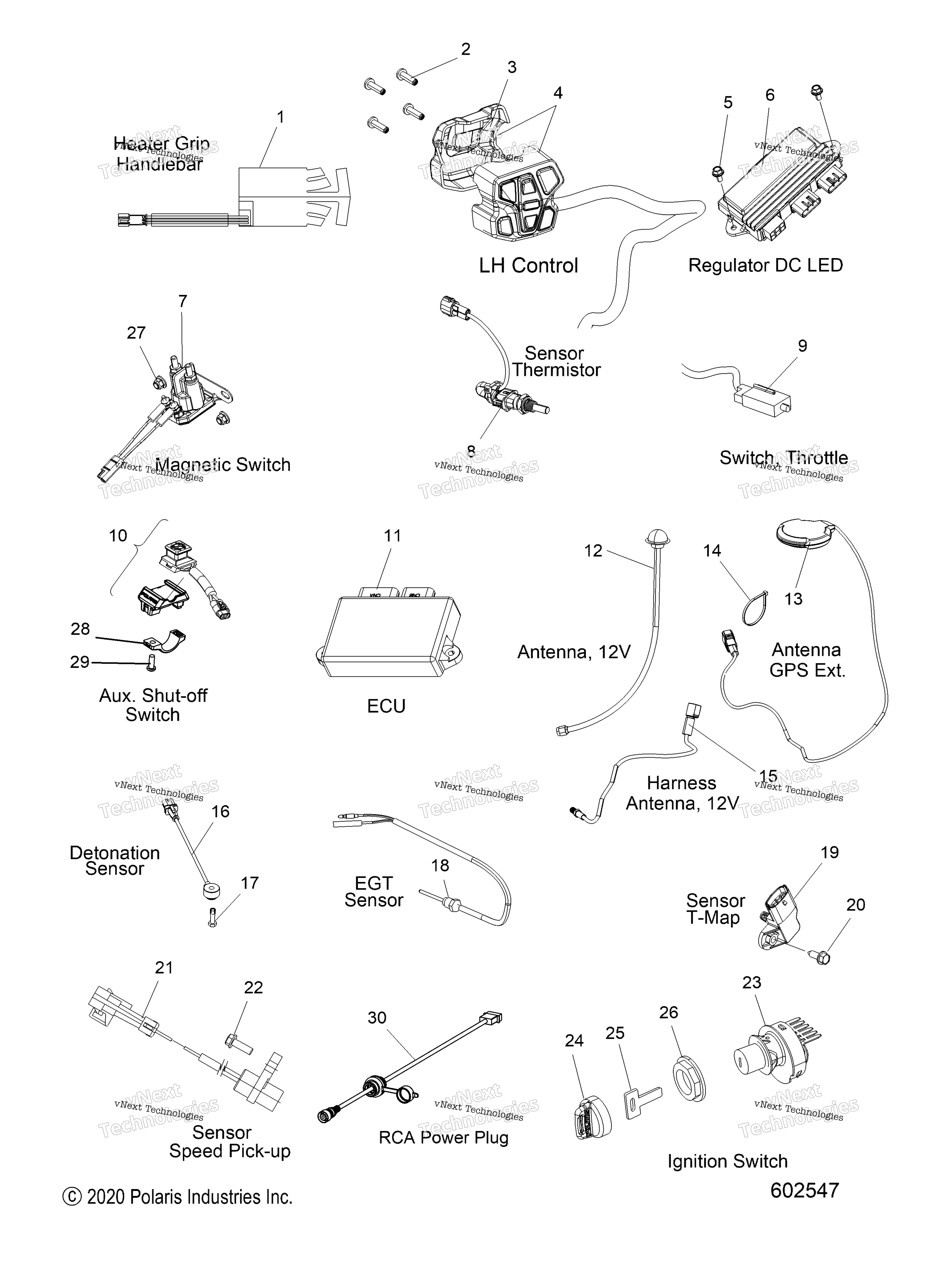 Electrical, Switches, Sensors & Components All опции