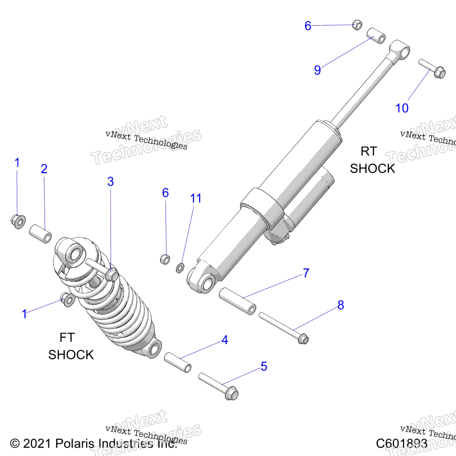 Suspension, Shock Mounting, задний Susp