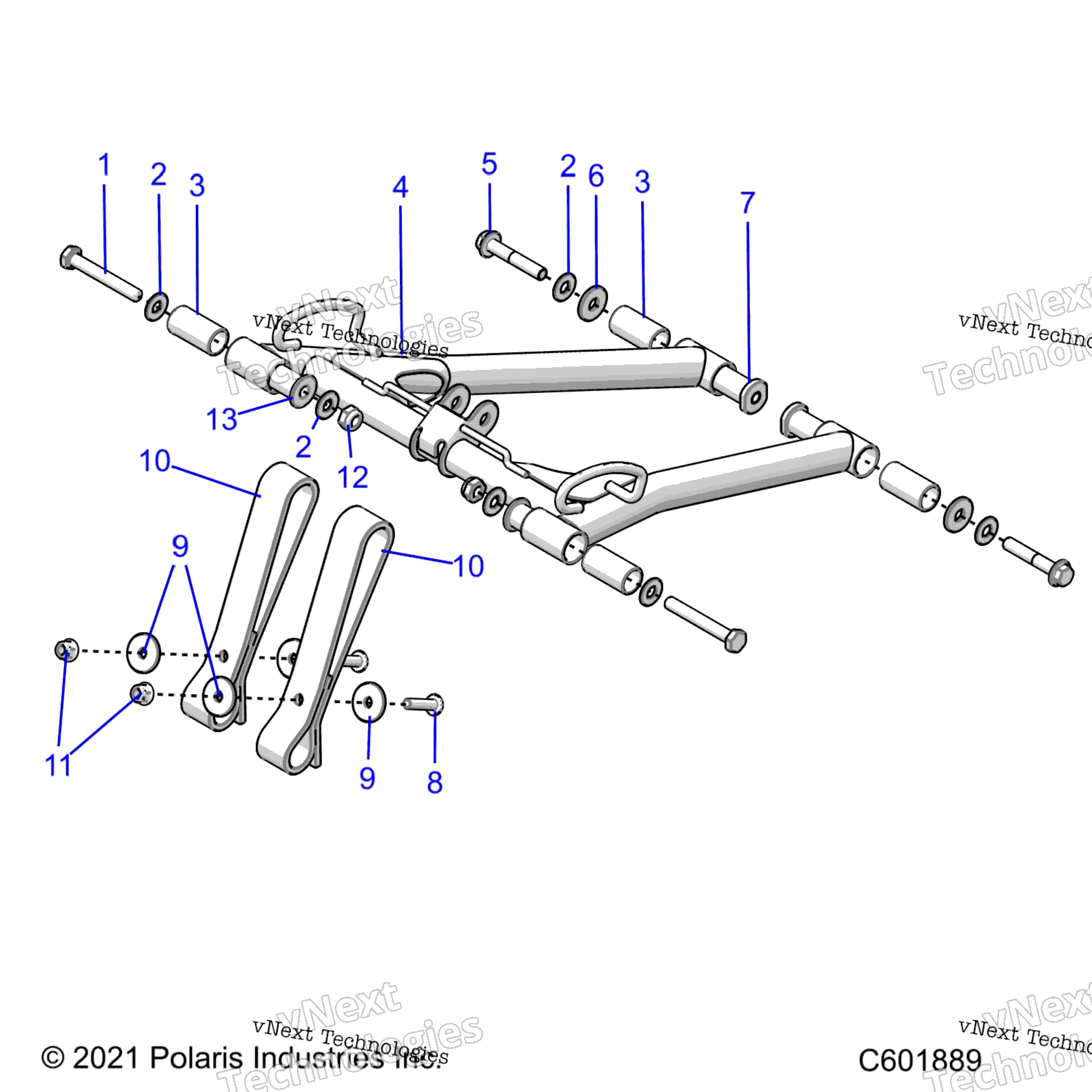 Suspension, Torque Arm, передний