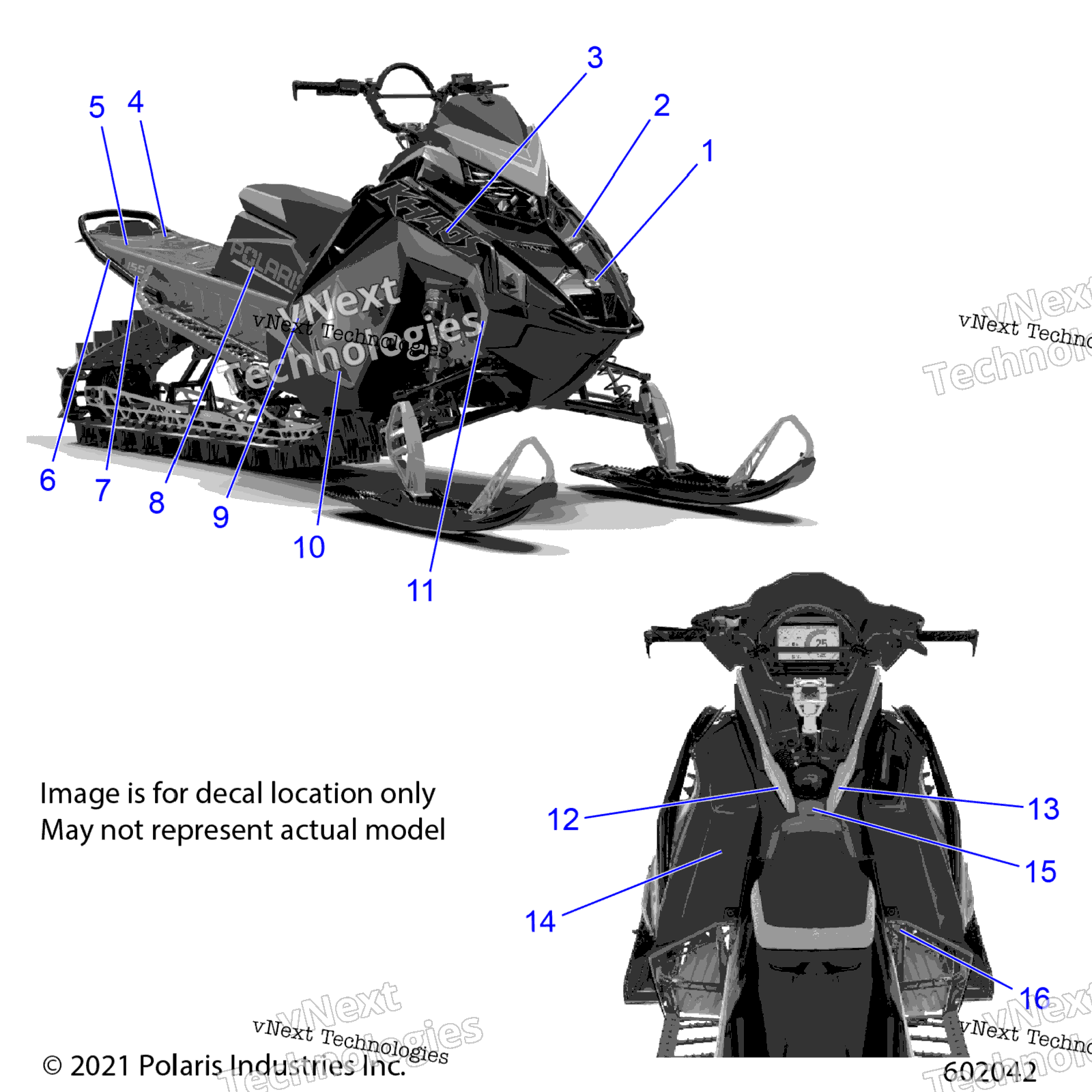 Body, Decal, Gray Side панель W / Black, Lime Accent