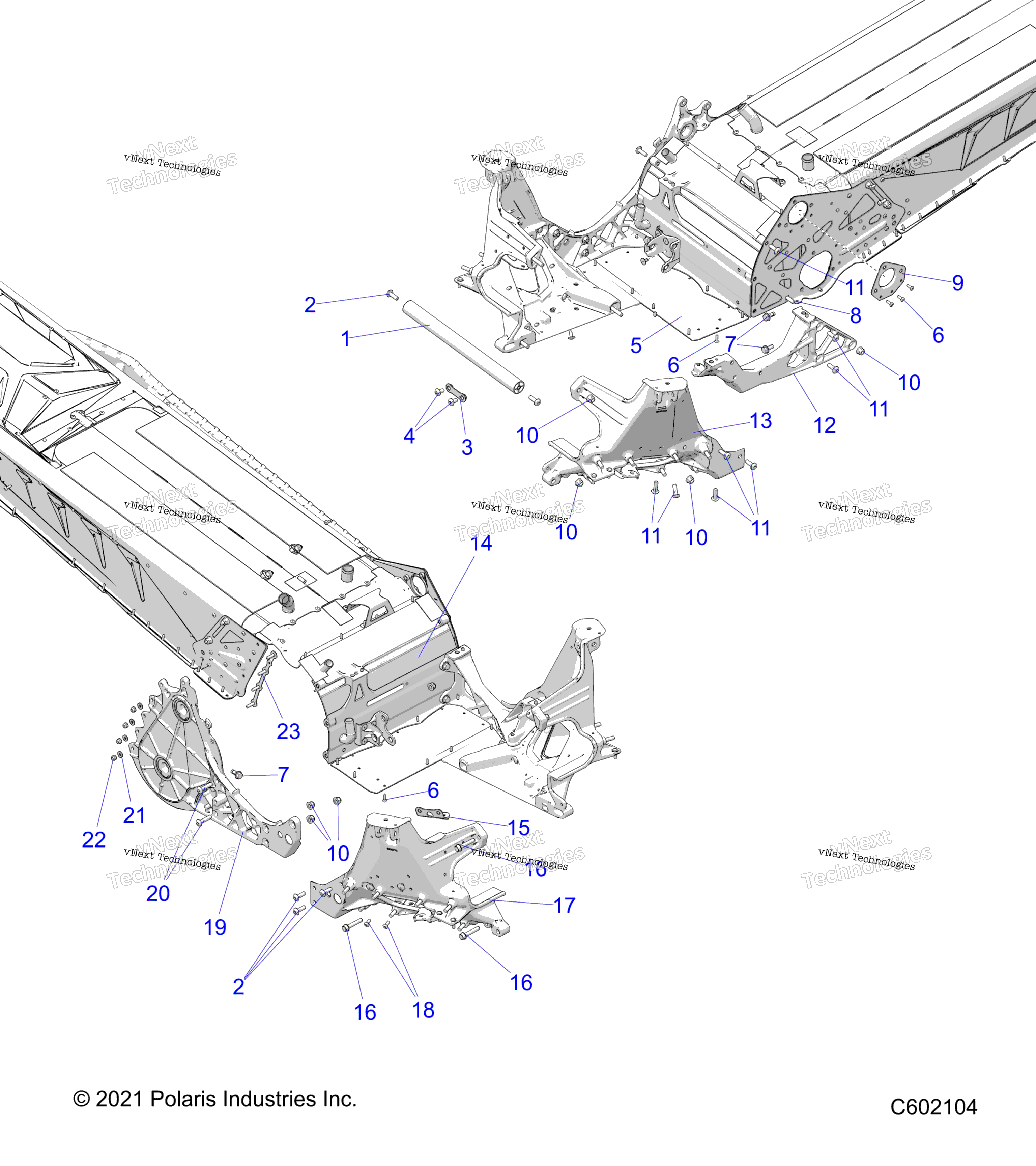 Chassis, Bulkhead Asm. All опции