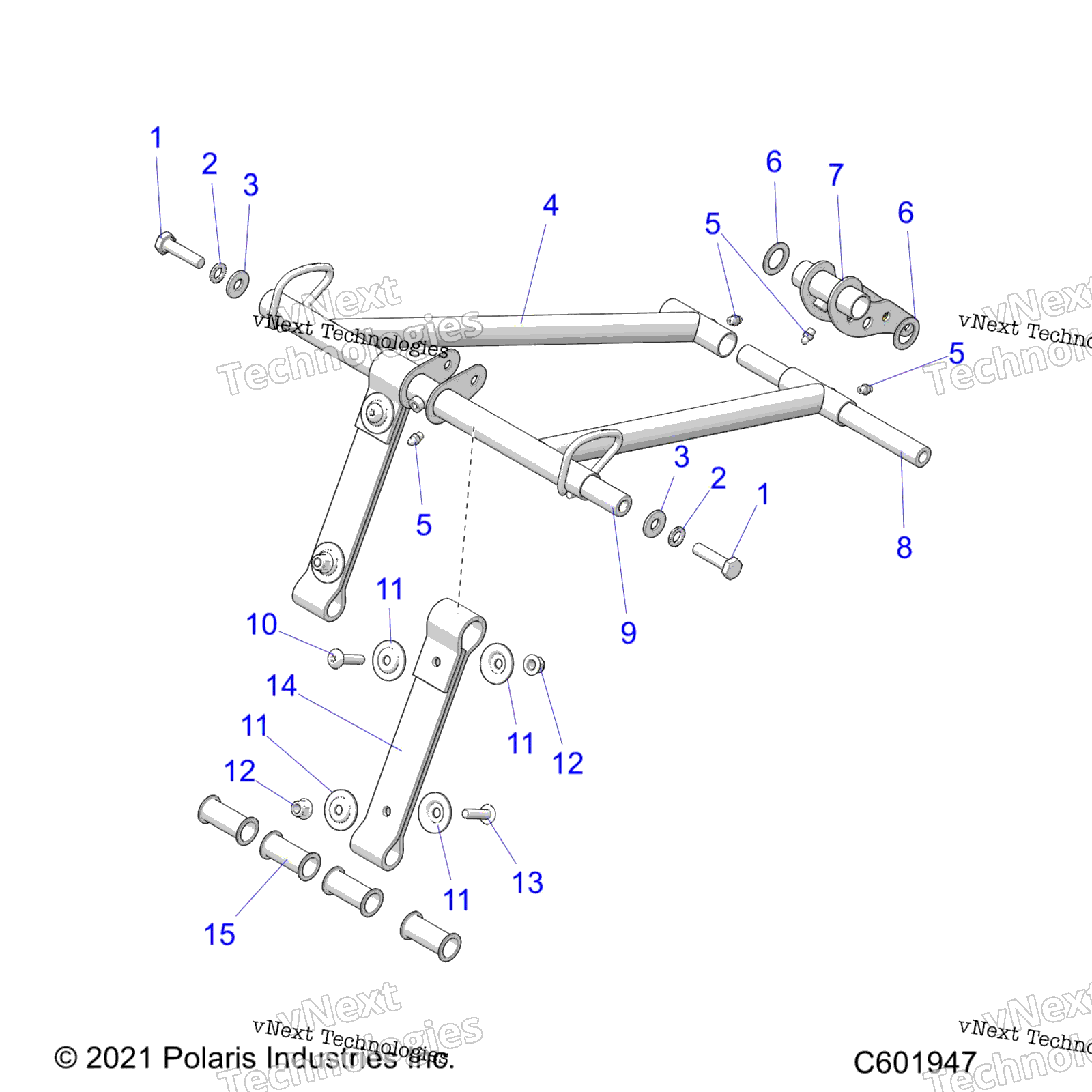 Suspension, Torque Arm, передний 3" Track Option