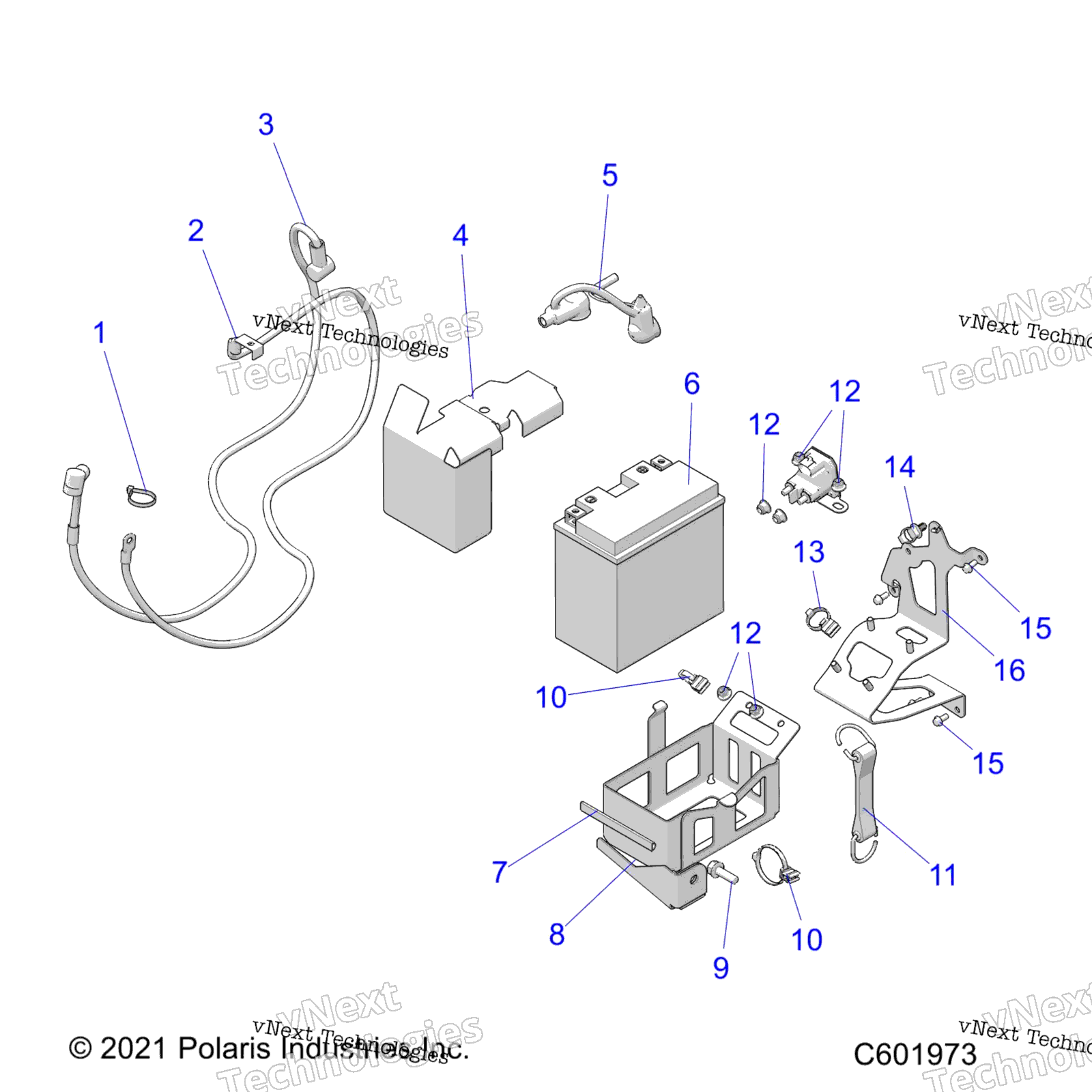 Electrical, E.S. аккумулятор / Box & Cables E.S. Option