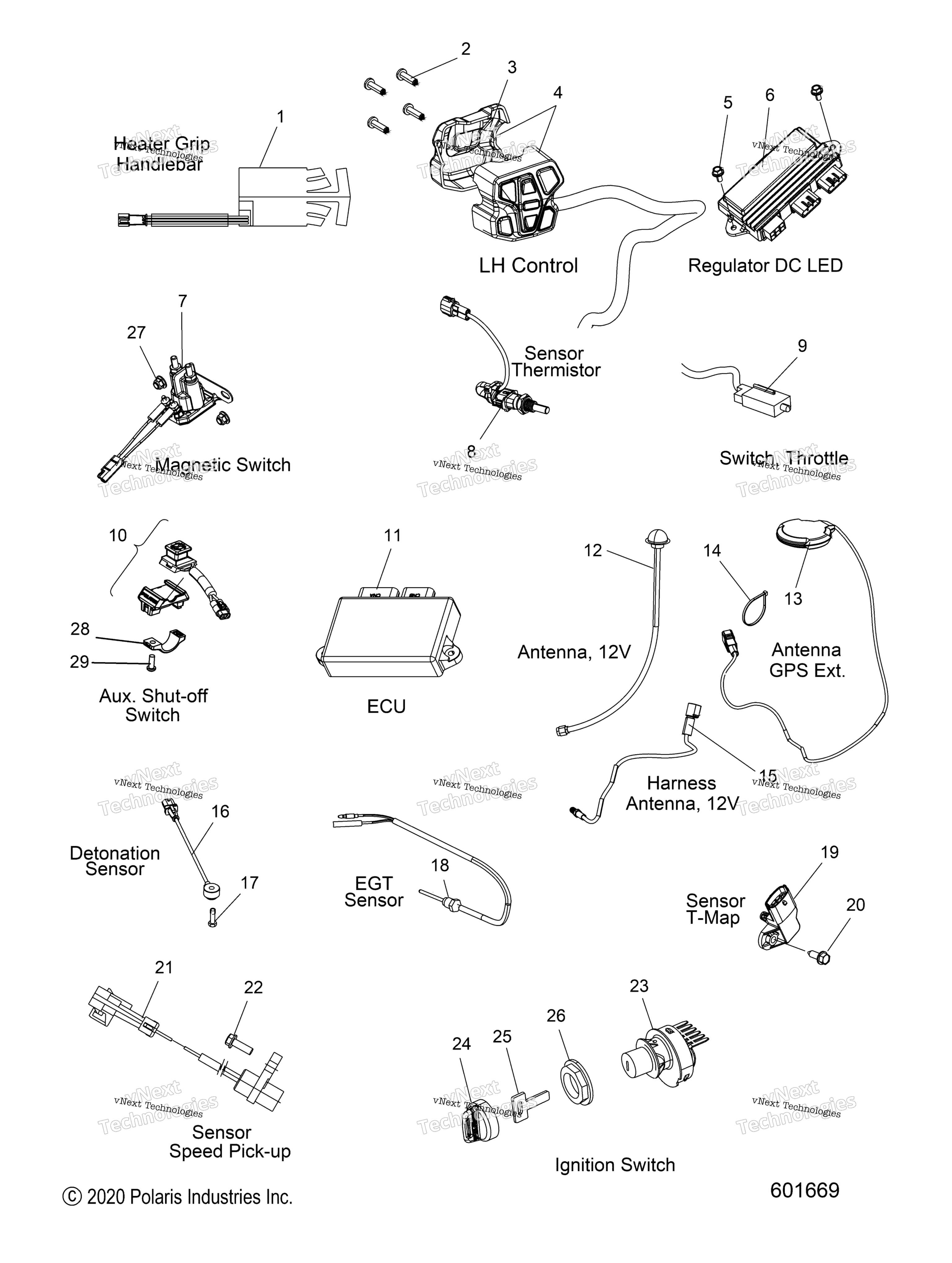 Electrical, Switches, Sensors & Components All опции