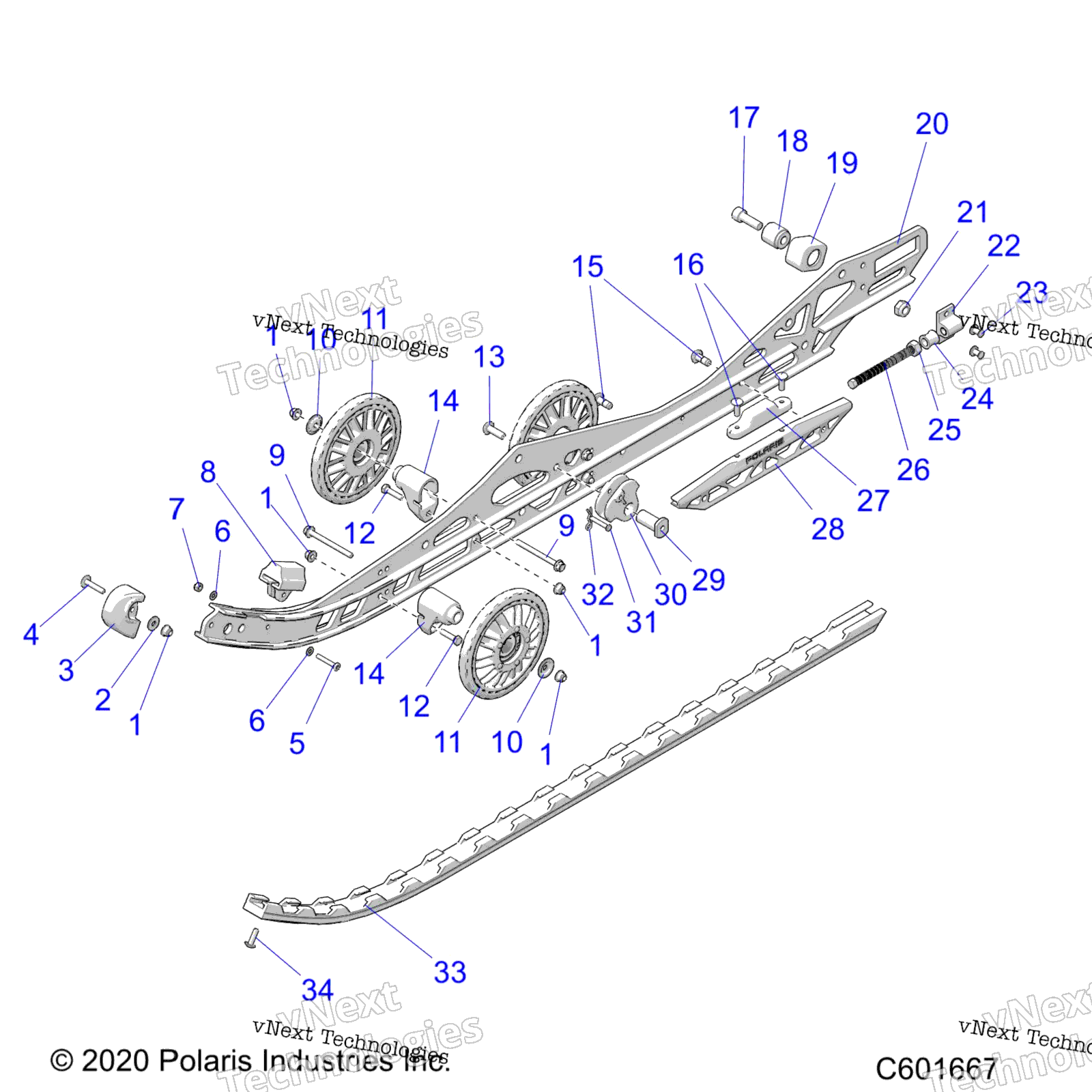Suspension, Rail Beam Lh / Rh All Options
