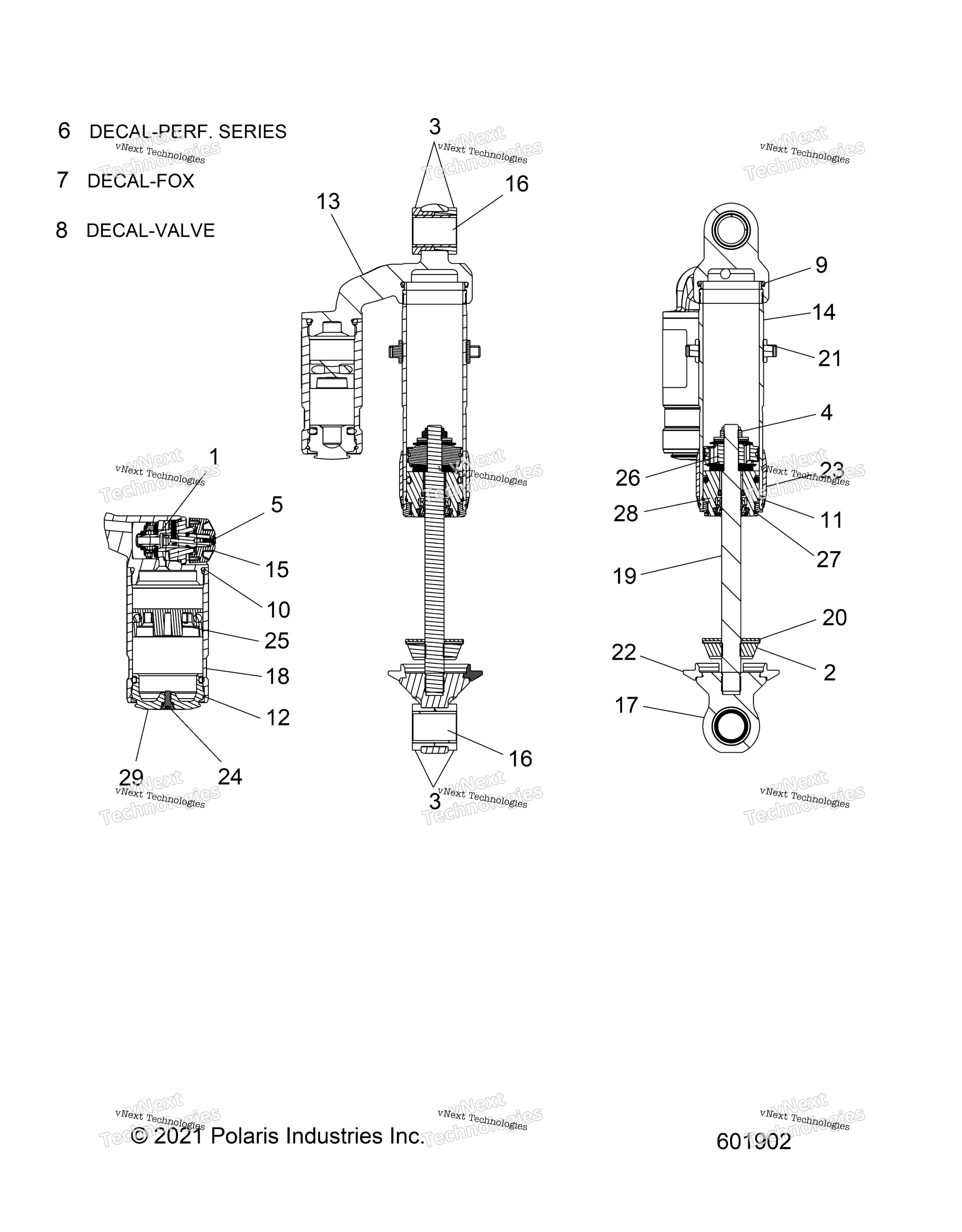 Suspension, Shock, передний Track All Options
