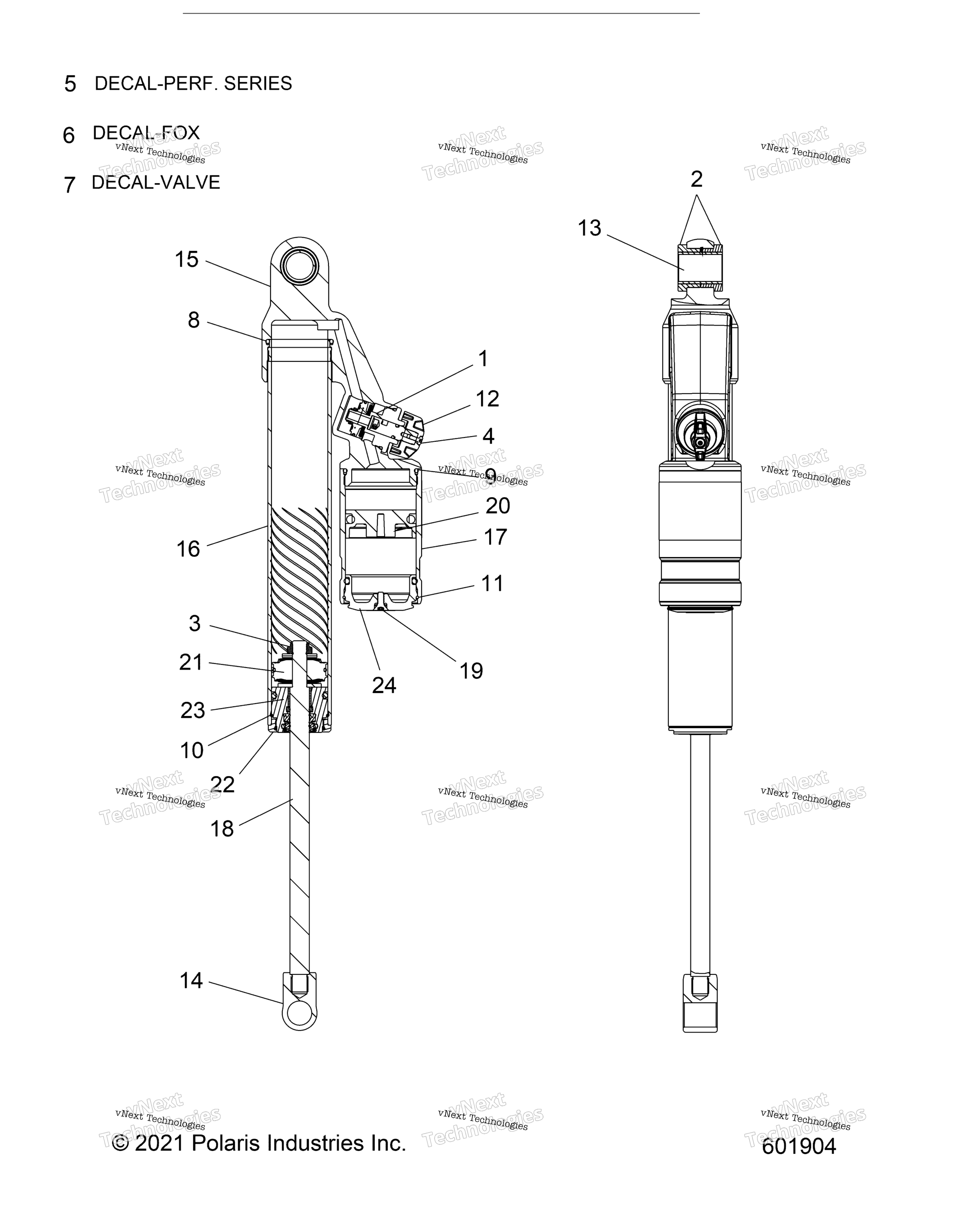 Suspension, Shock, задний Track All Options