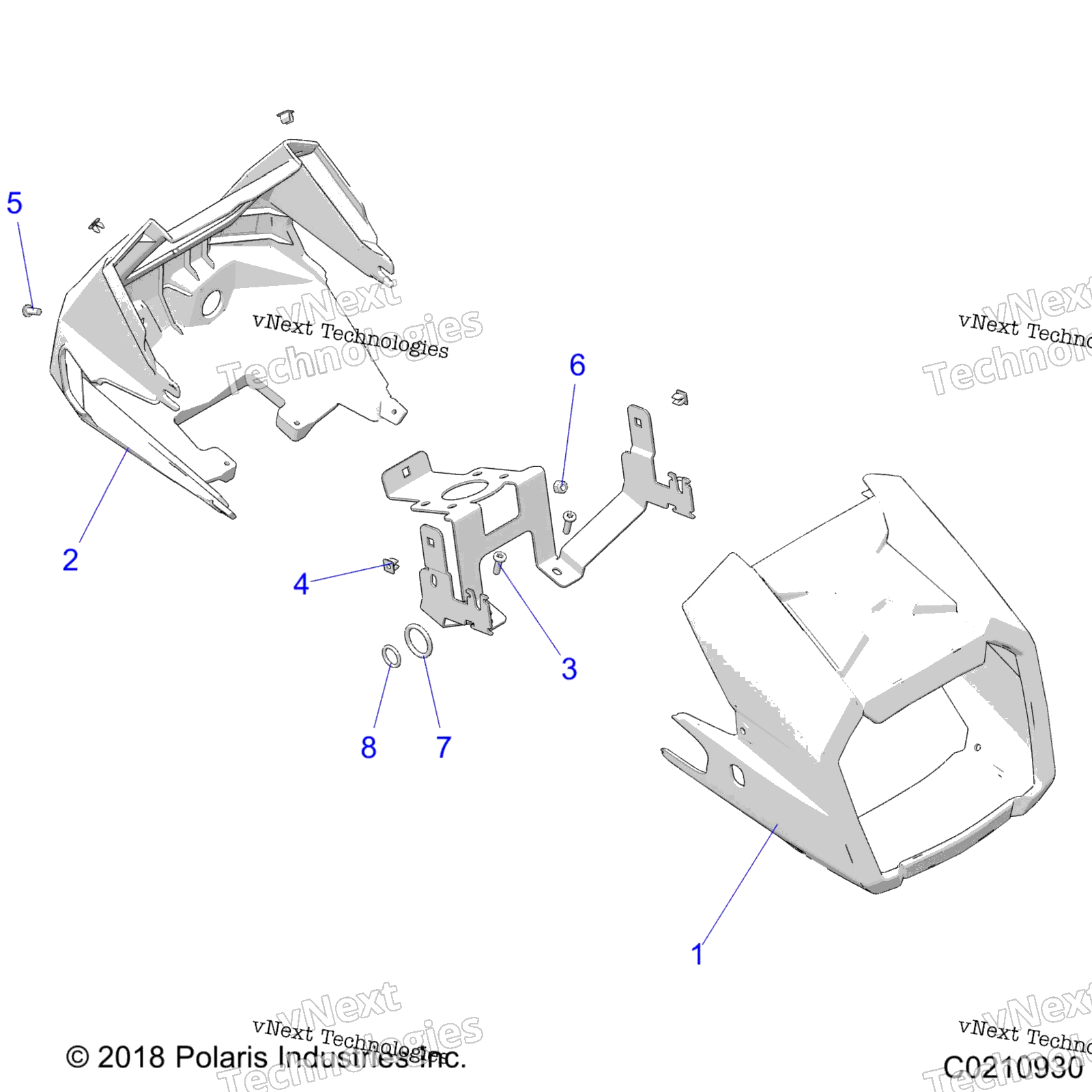 Body, Headlight Pod / Le
