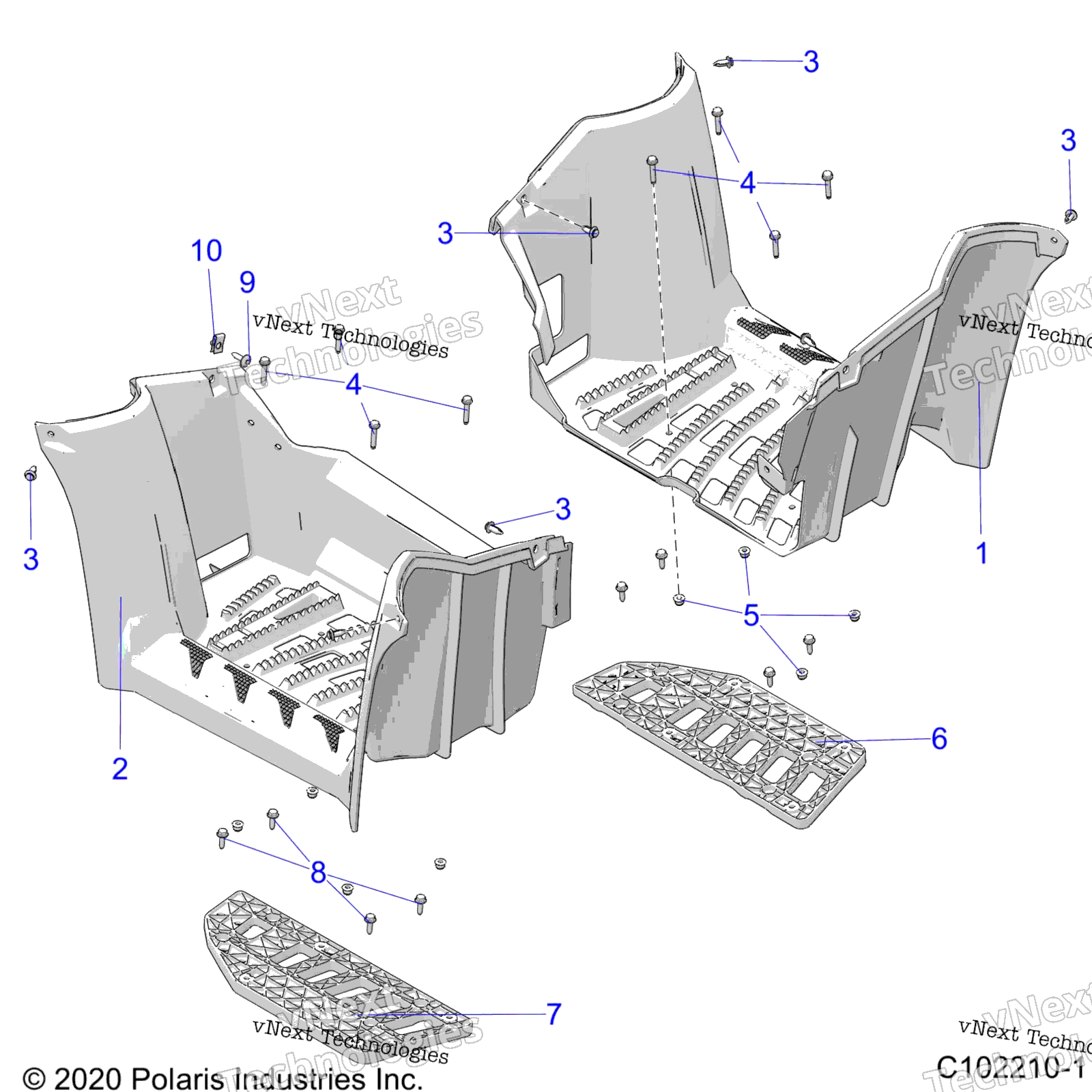 кузов Footwells