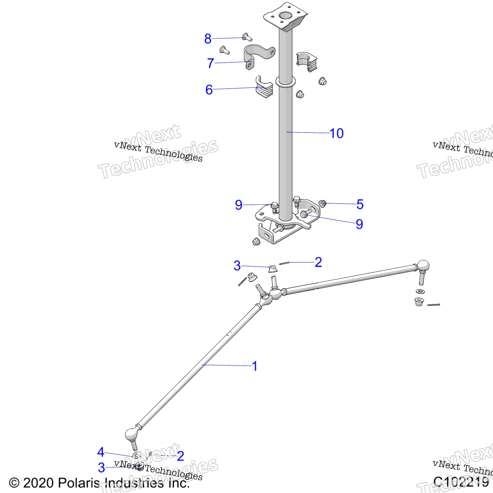 Steering, рулевое управление Post Asm