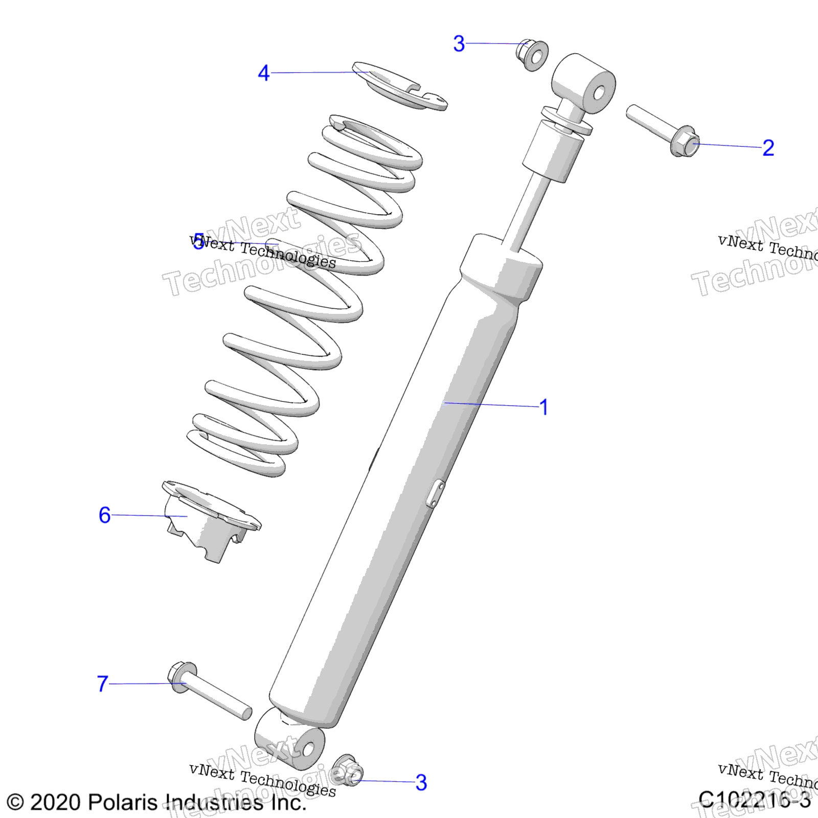 Suspension, Shock, задний