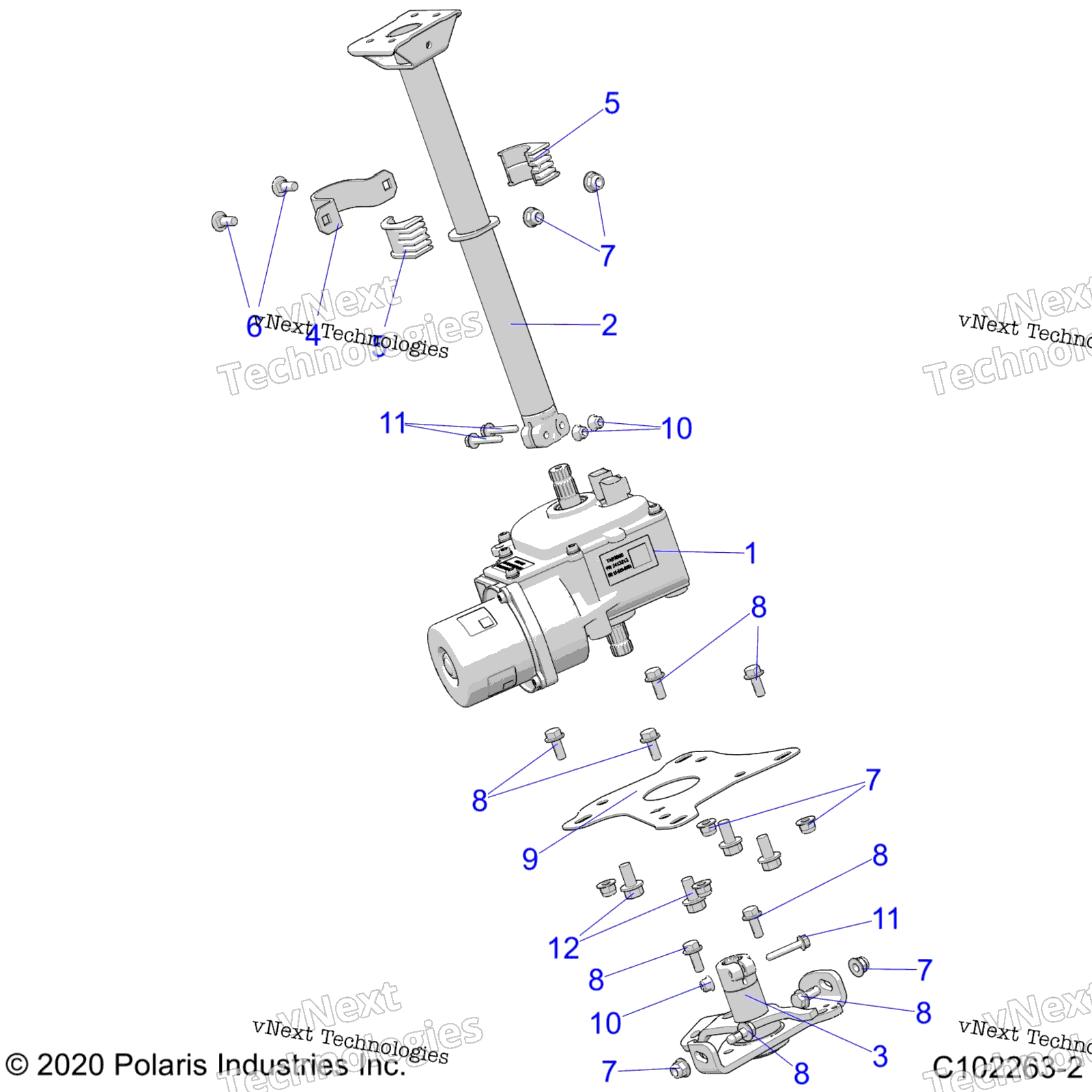 Steering, рулевое управление Post Asm