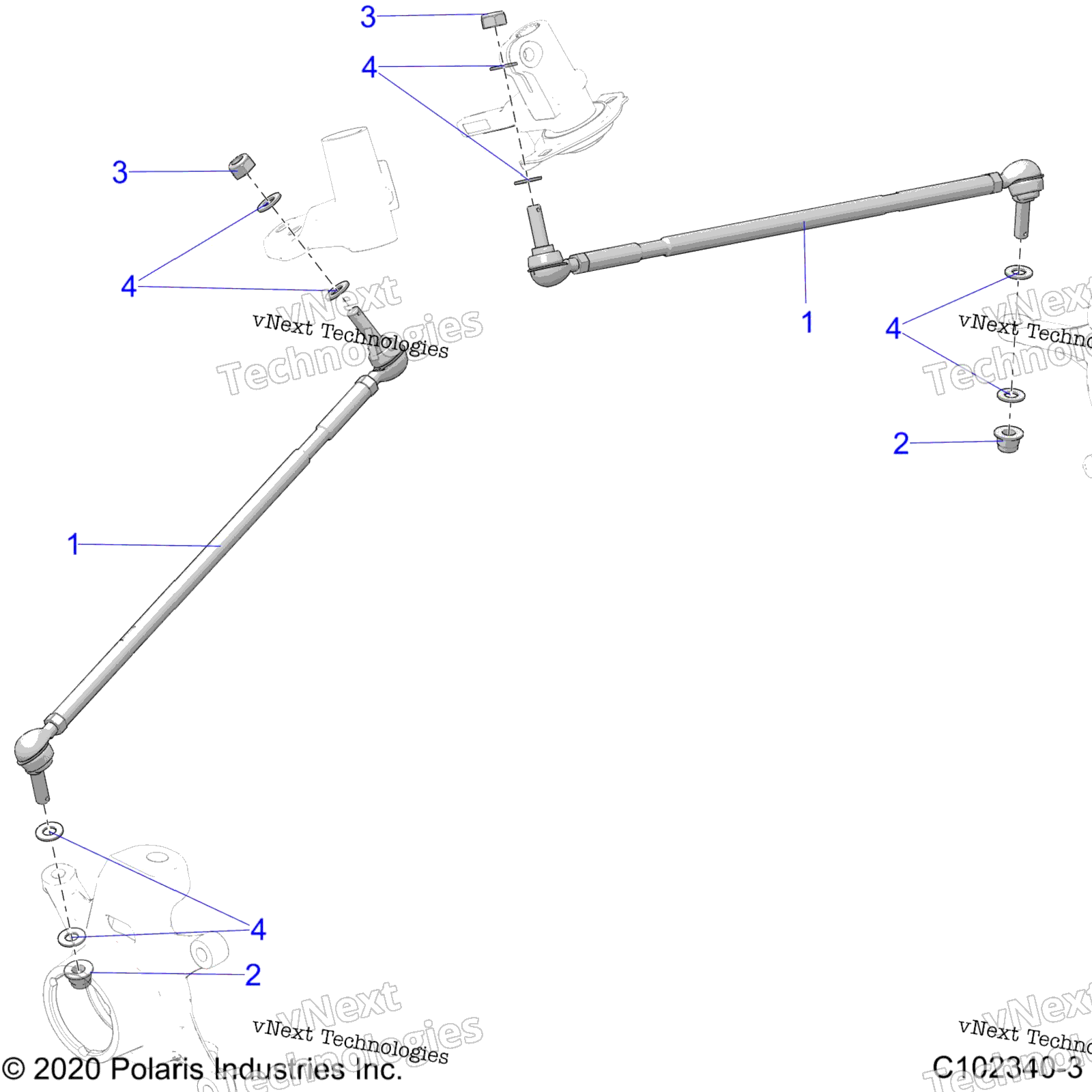 Steering, рулевое управление тяга Rods