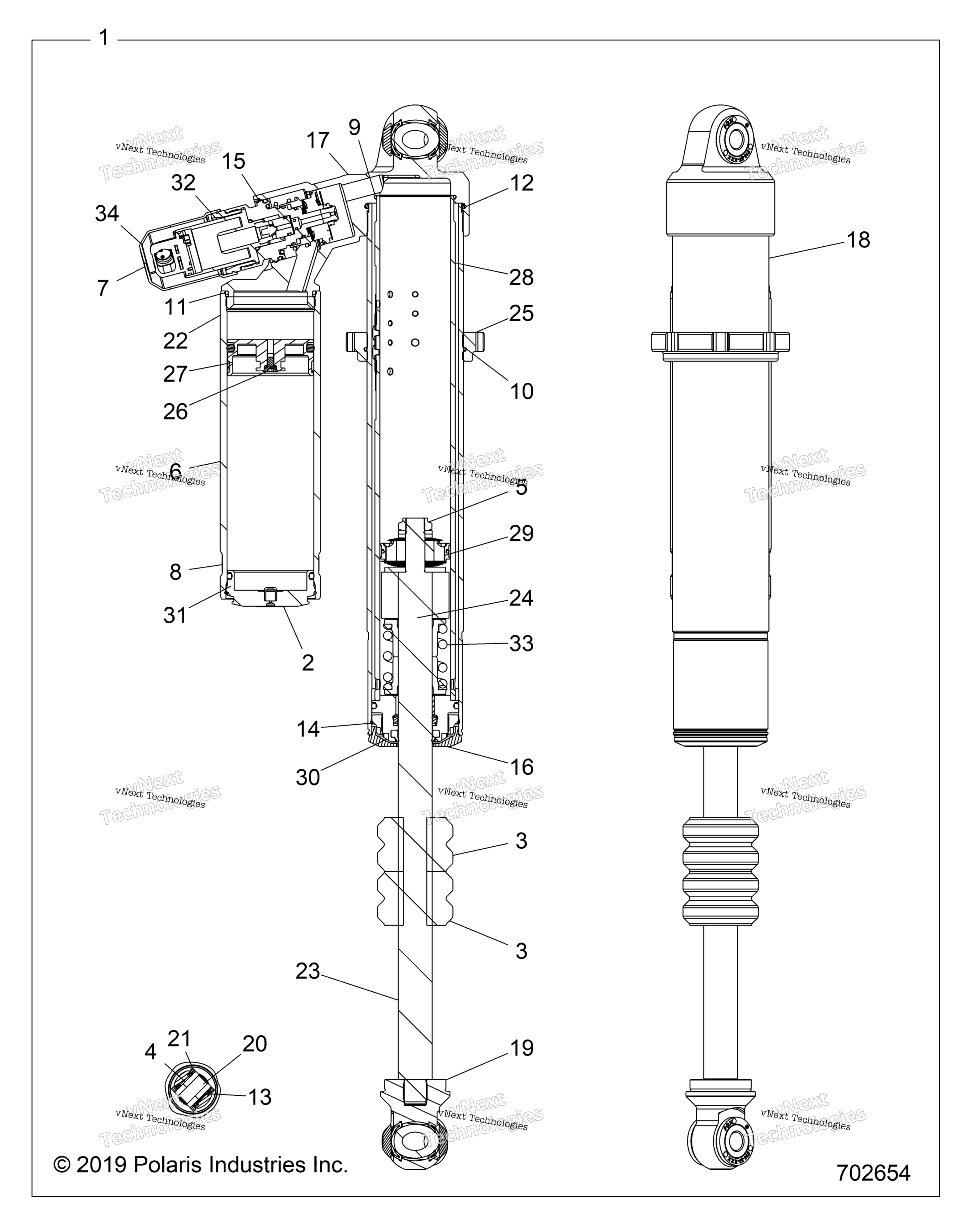 Подвеска, передний амортизатор Internals Z21p4l92al/At/Bl/Bt