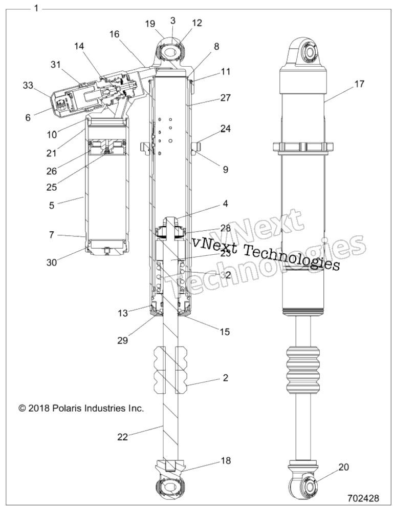 Подвеска, передний амортизатор Internals, Turbo S And Le Z21pal92al/At/Bl/Bt
