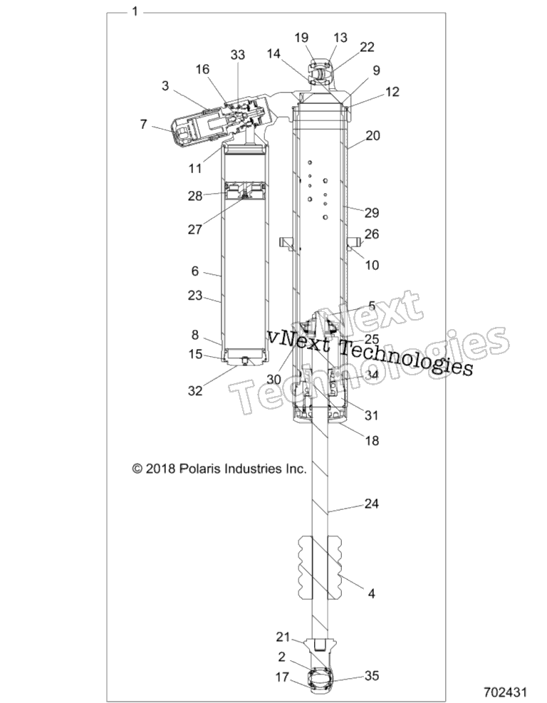 Подвеска, задний амортизатор Internals, Turbo S And Le Z21pal92al/At/Bl/Bt