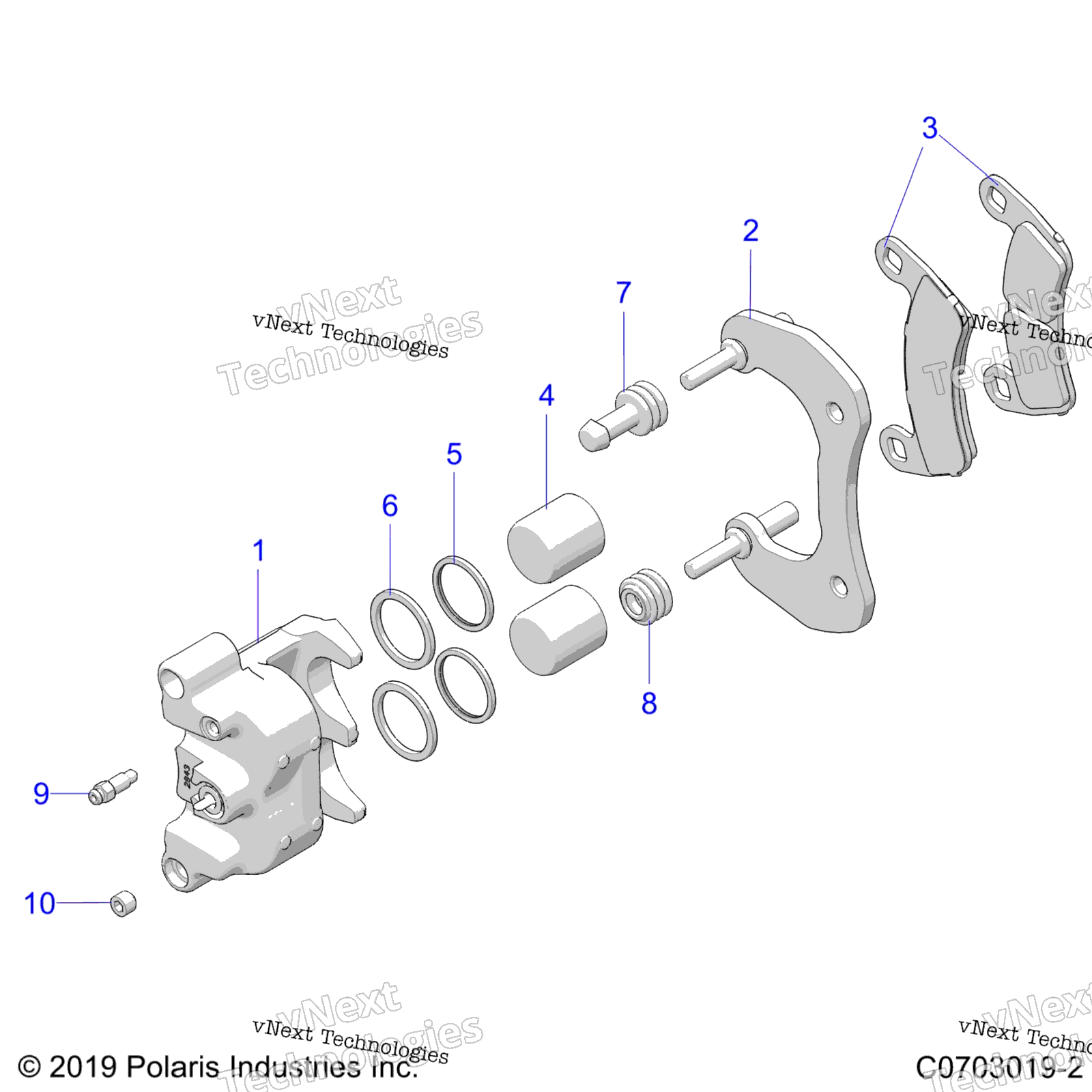 Brakes, Caliper, задний