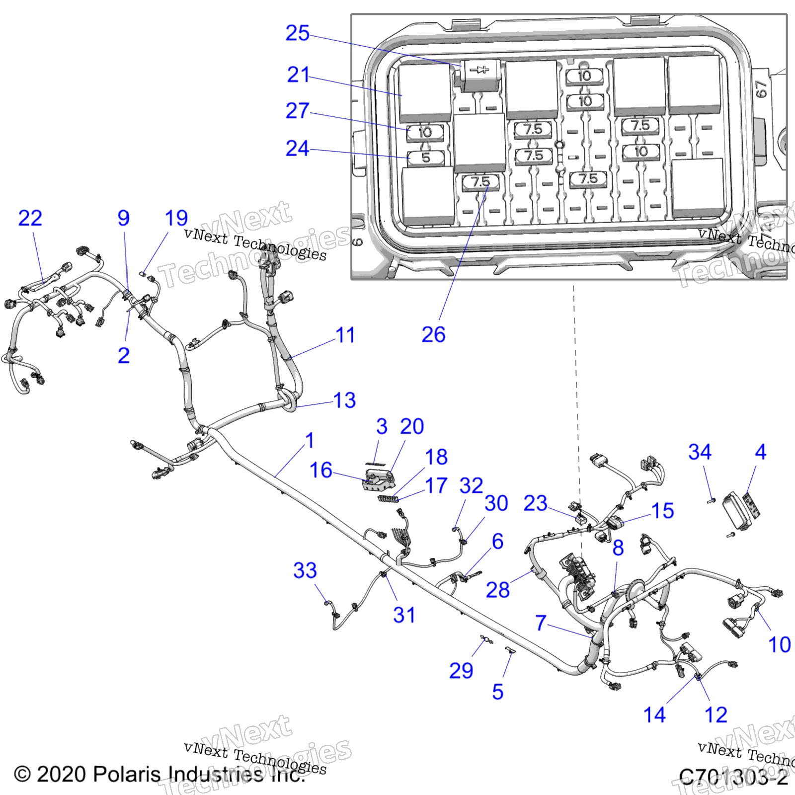 Electrical, провод Harness, Chassis