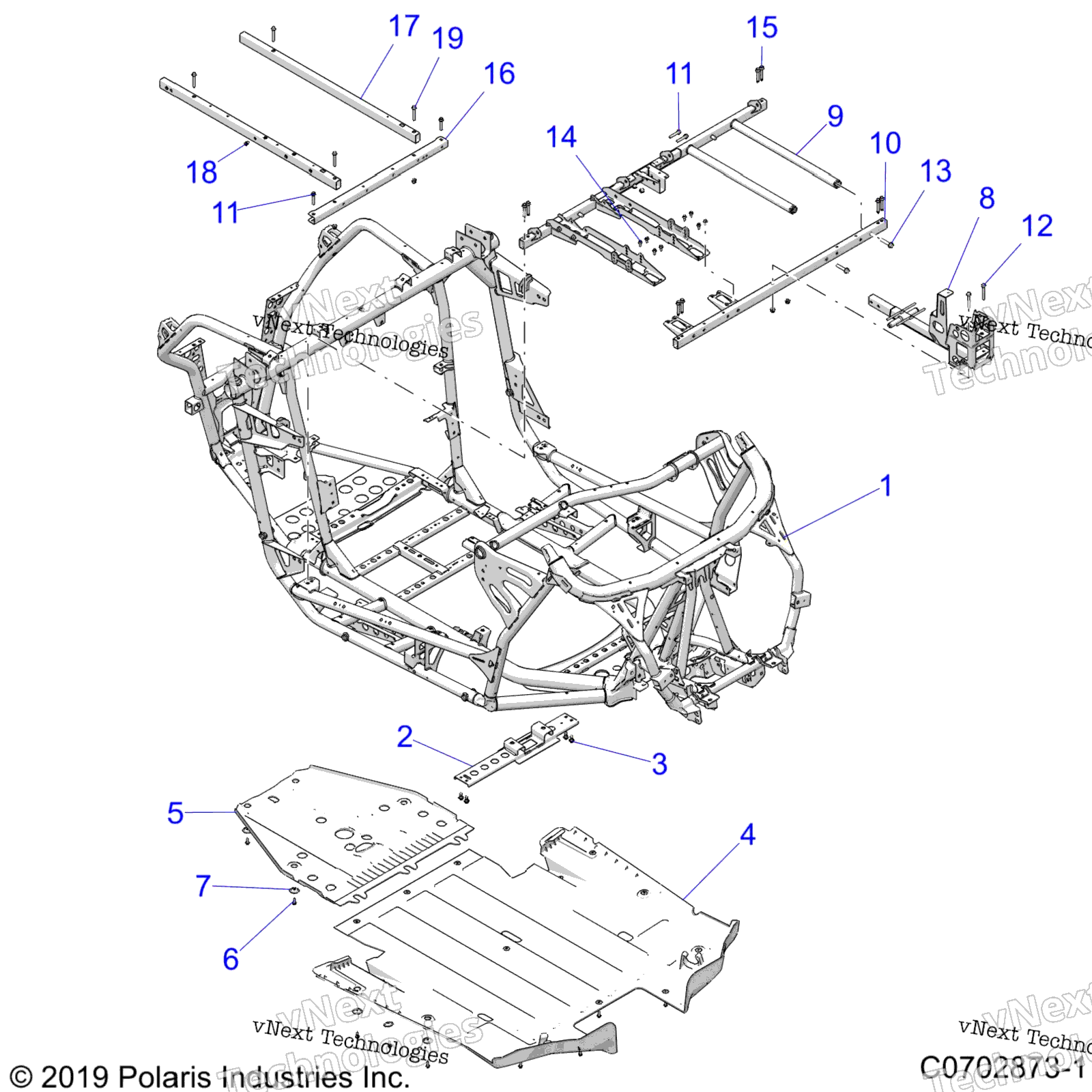 Шасси, основная рама And Skid Plates