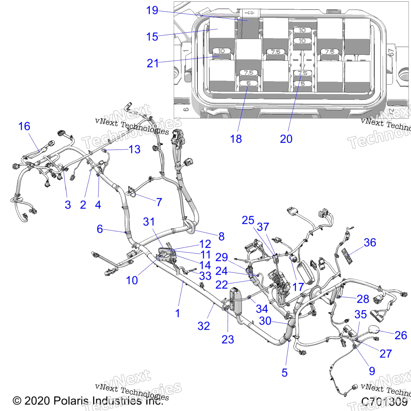 Electrical, провод Harness, Chassis