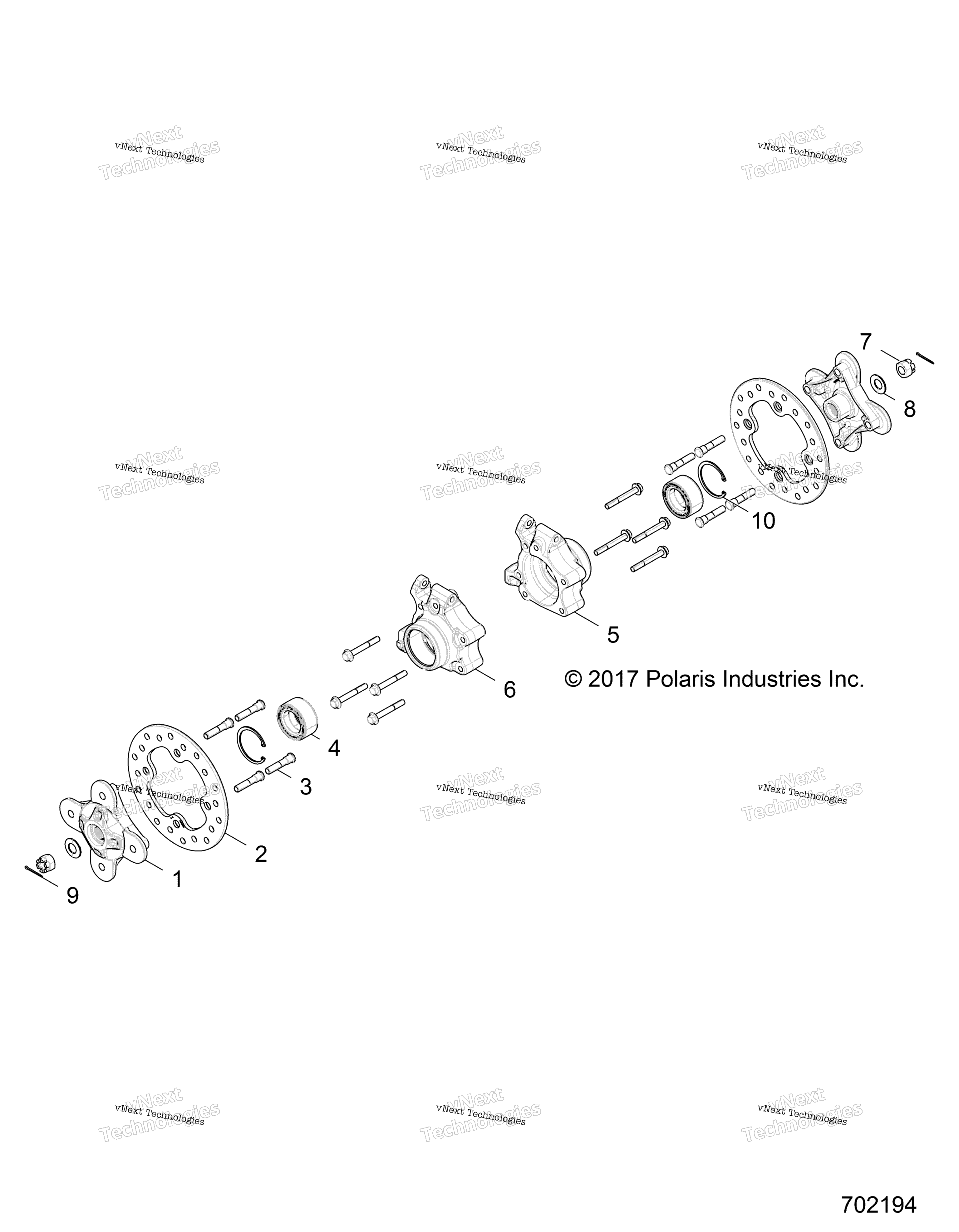 Подвеска, задняя Carrier And Hub