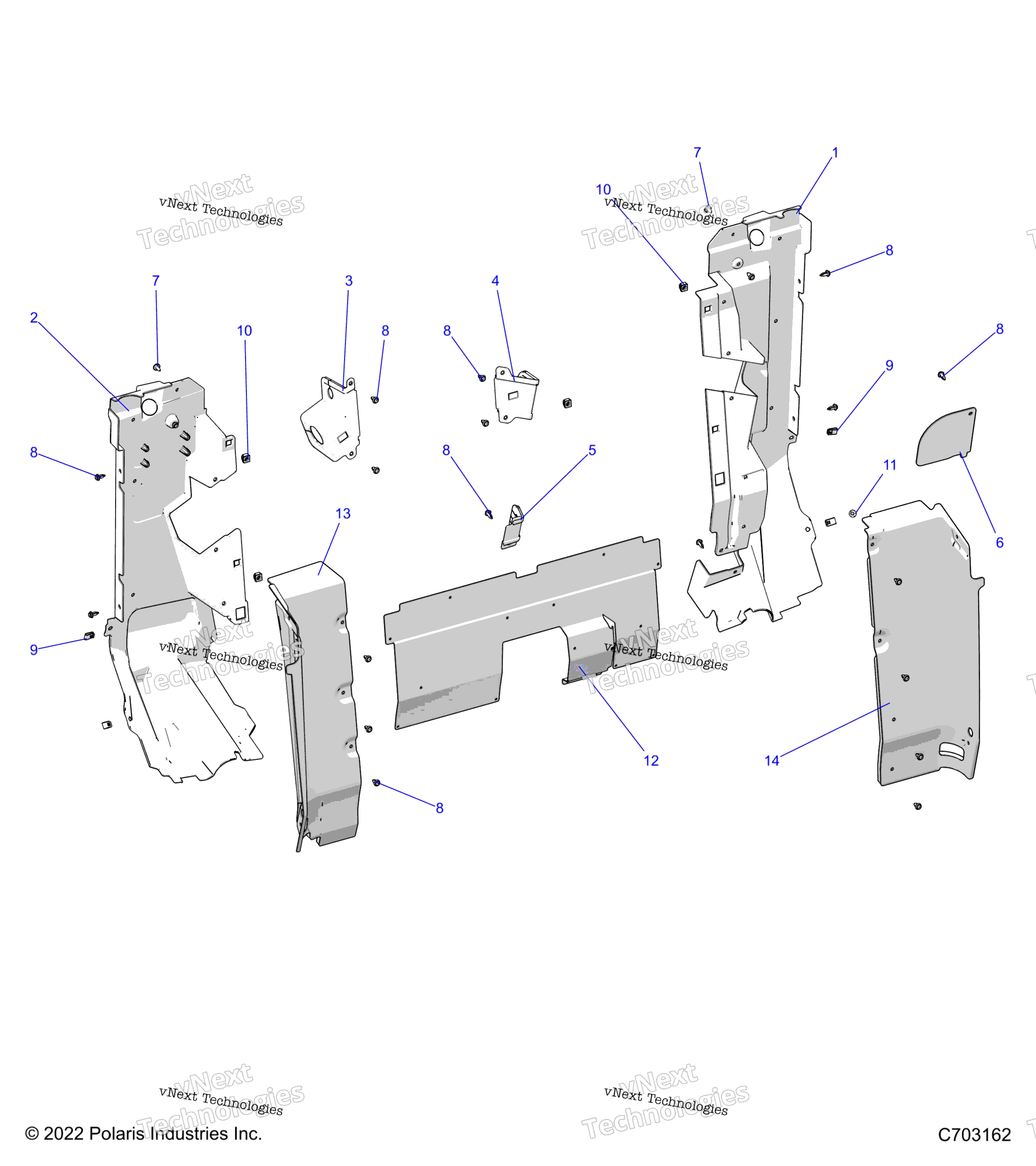 Body, задний Closeoff, Side Panels