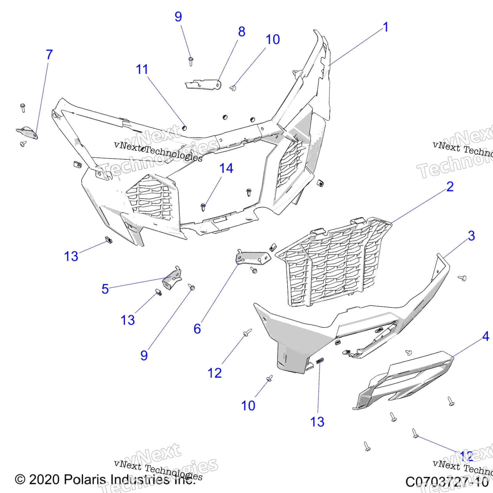 Body, передний Bumper Z22rgl2kap / Al / Bk / Bp / Bt