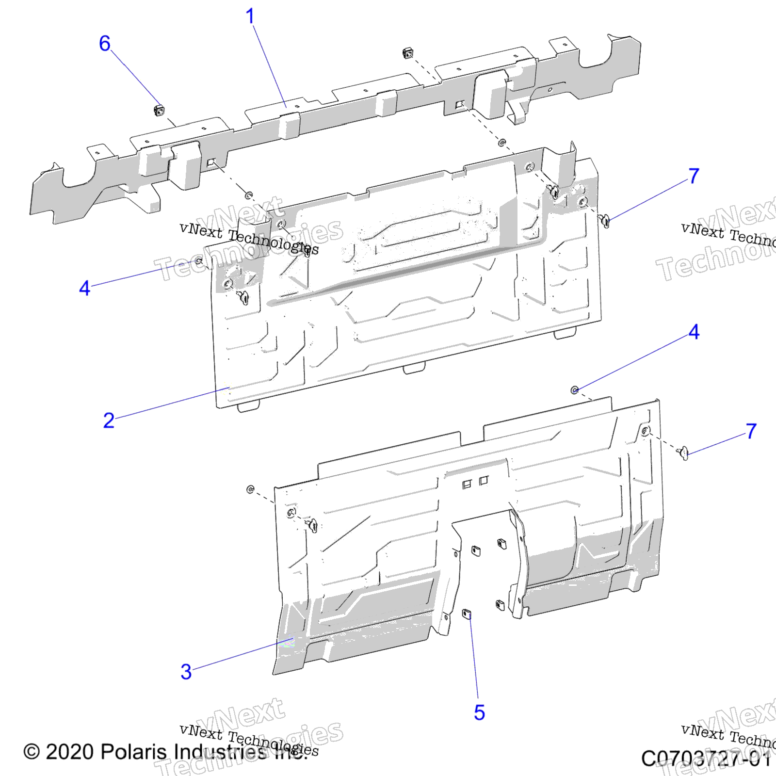 Body, задний Closeoff, Center Panels Z22rgl2kap / Al / Bk / Bp / Bt