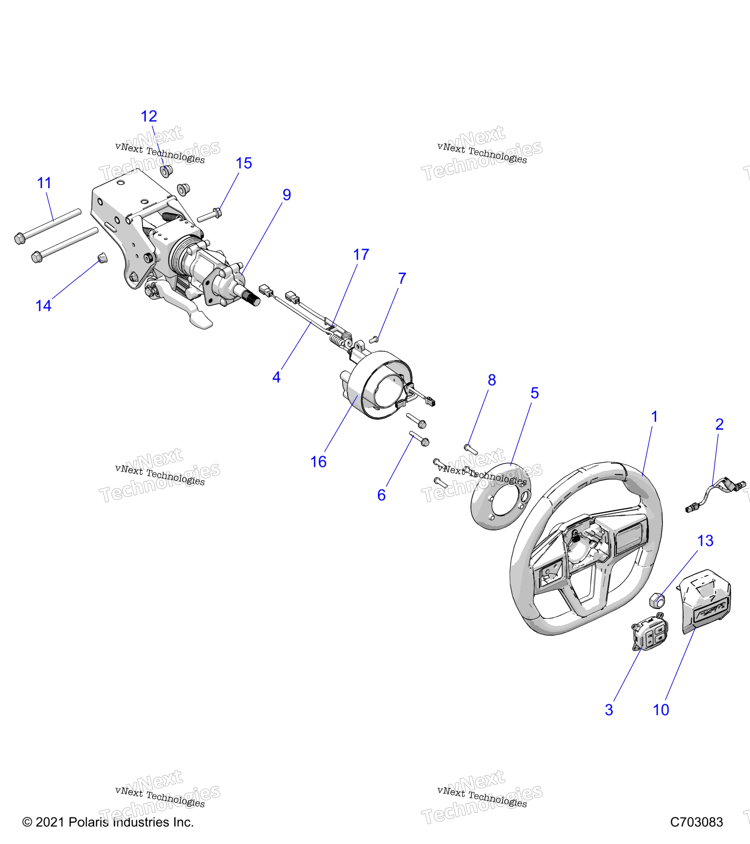Steering, Upper, Premium / Deluxe