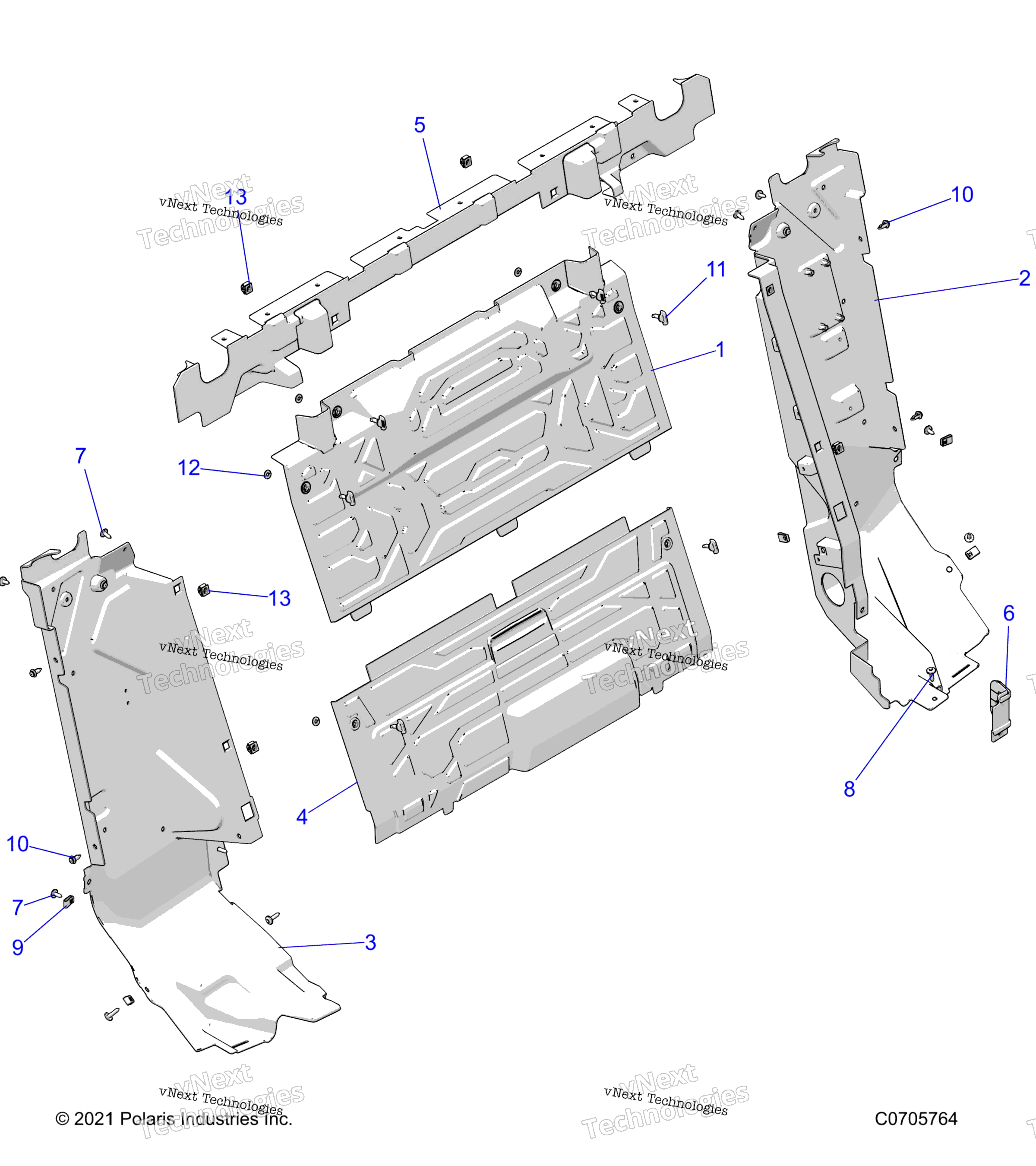 Body, задний Closeoff