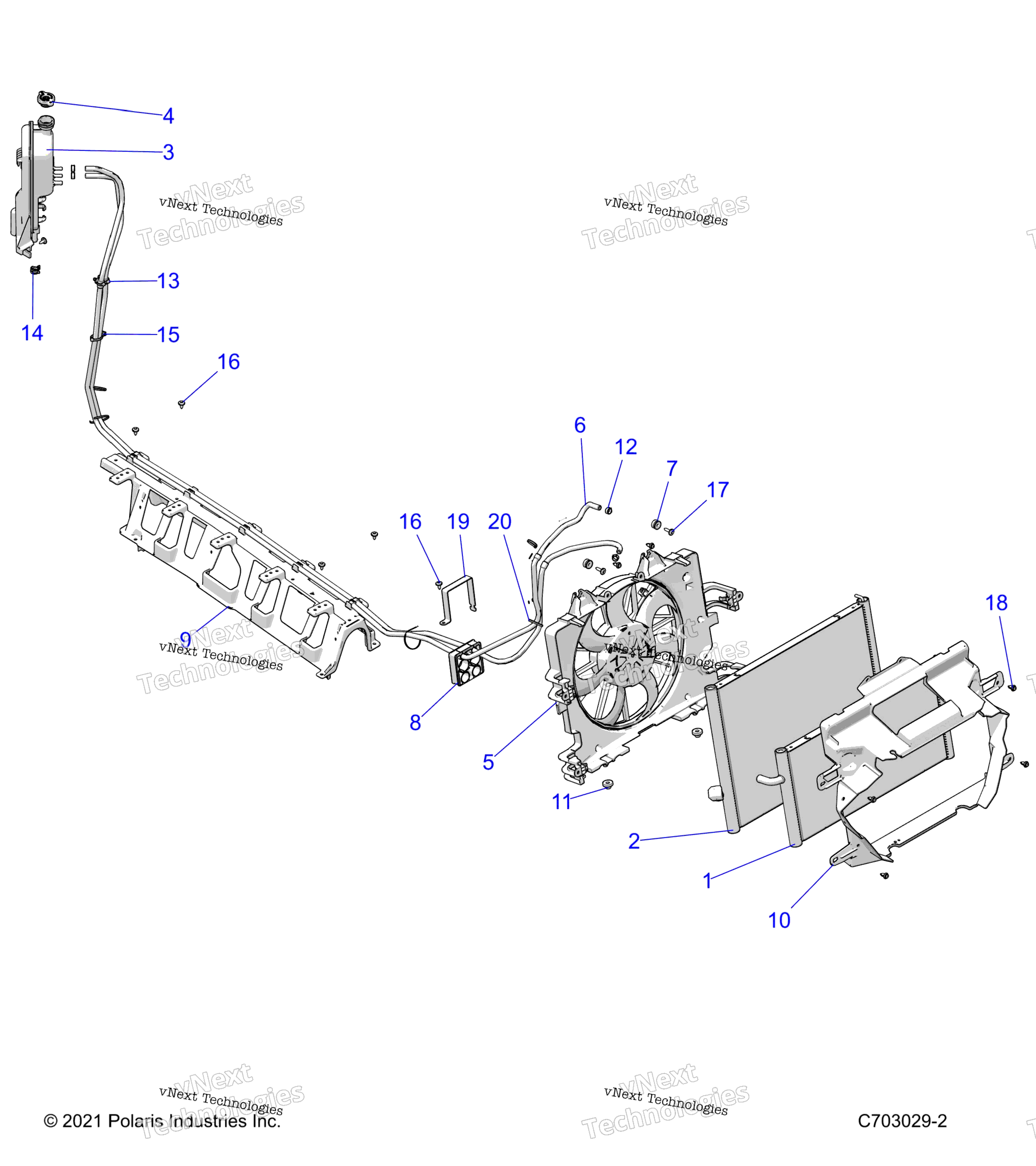 Engine, Cooling, радиатор