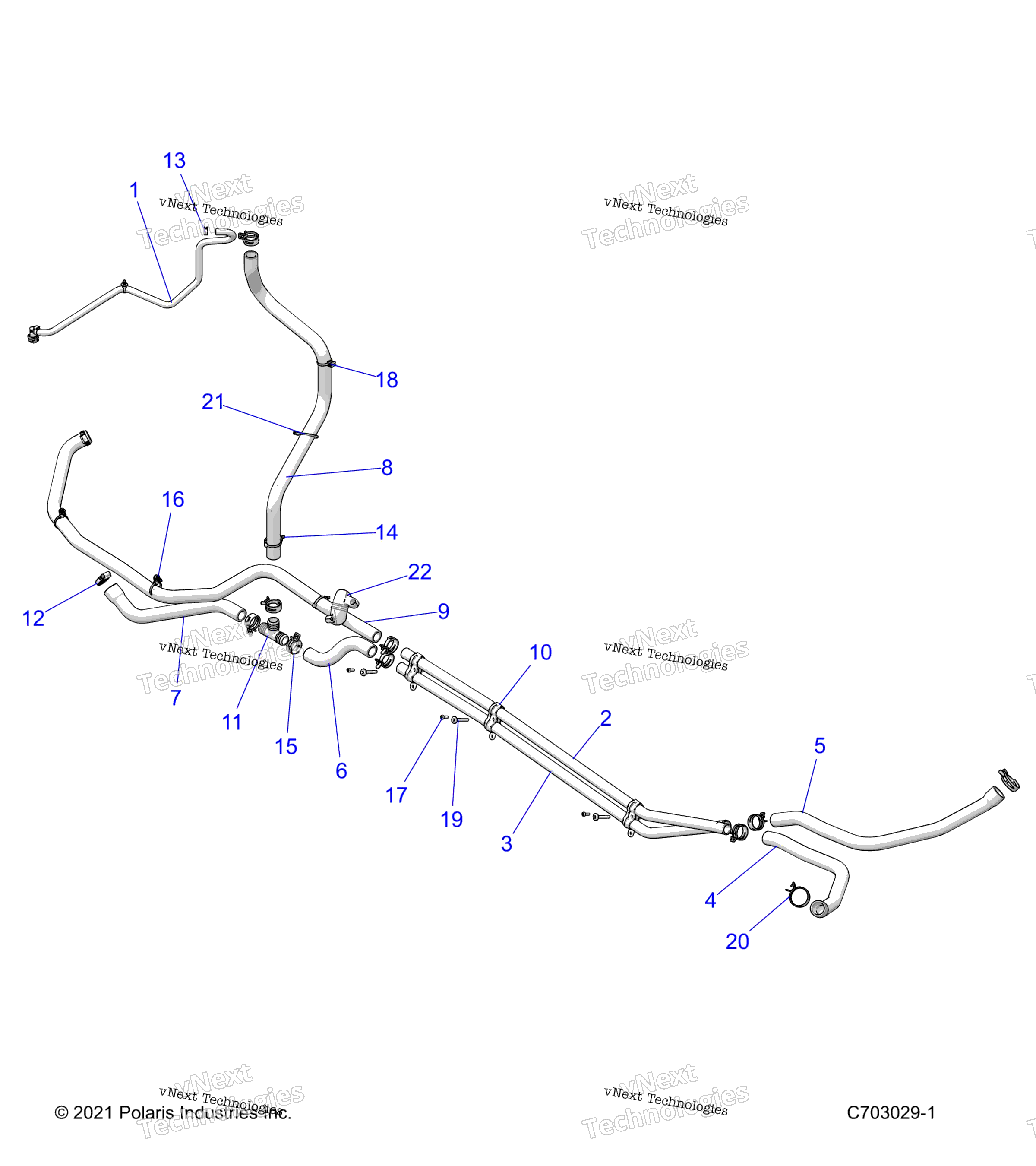 Двигатель, охлаждение Routing, Engine