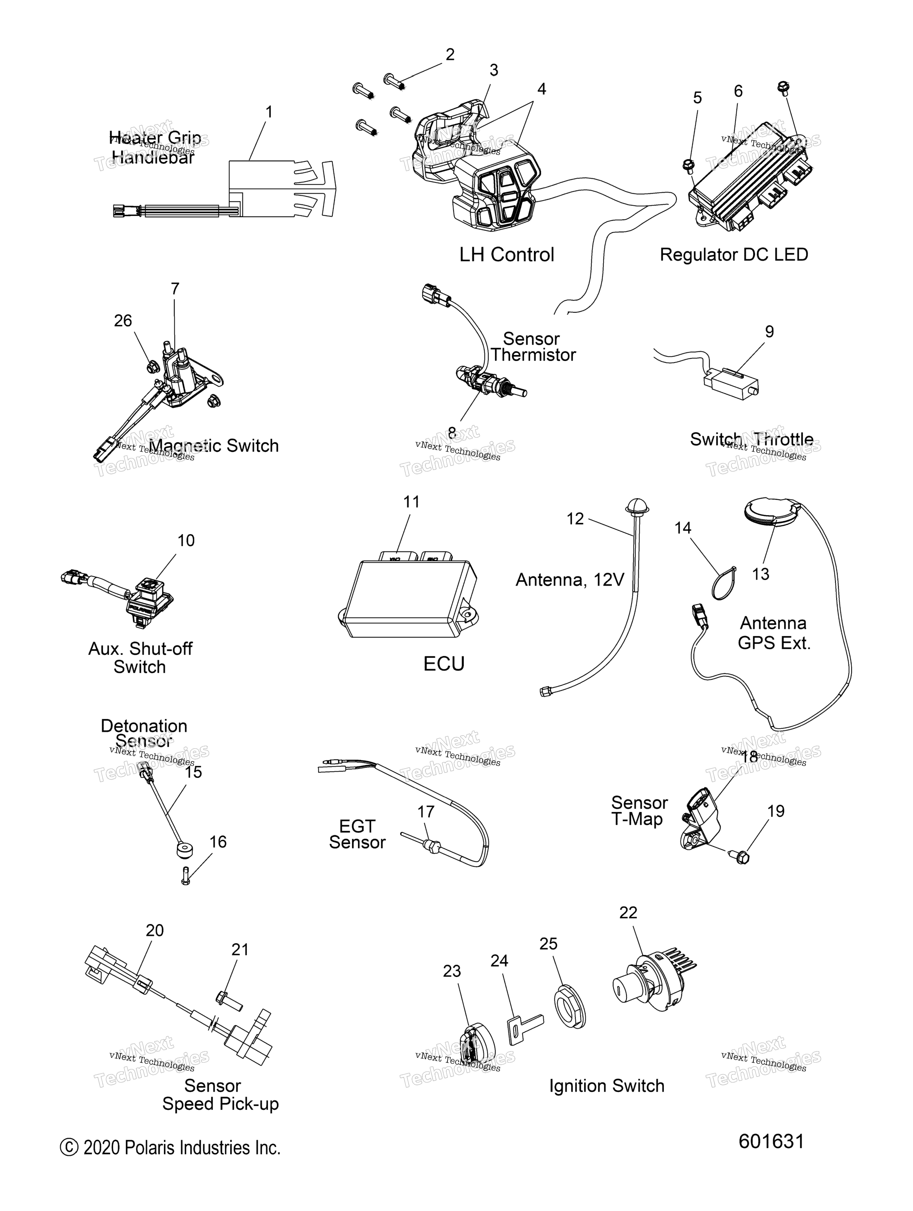 Electrical, Switches, Sensors & Components All опции