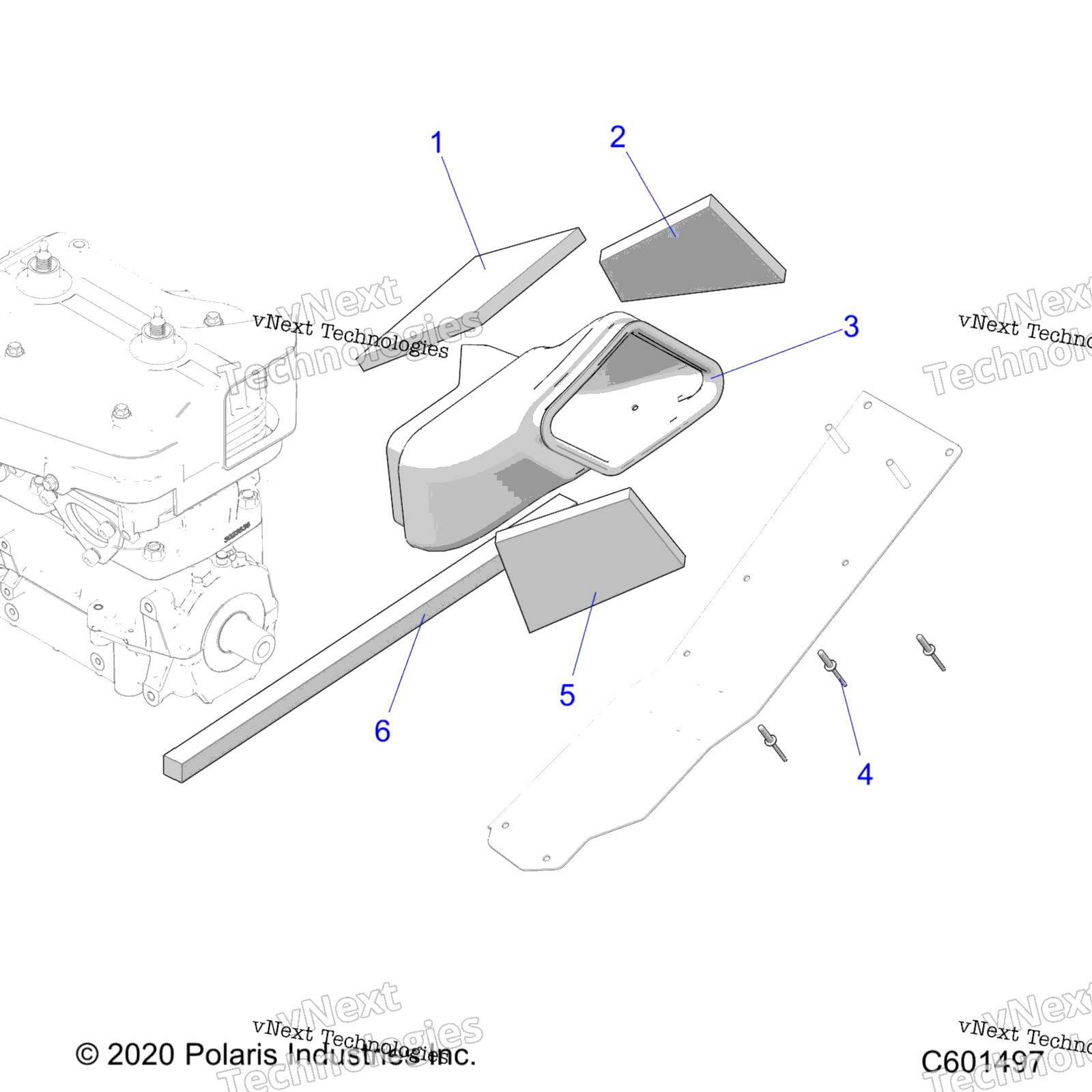 Engine, Воздушный Duct, Outlet