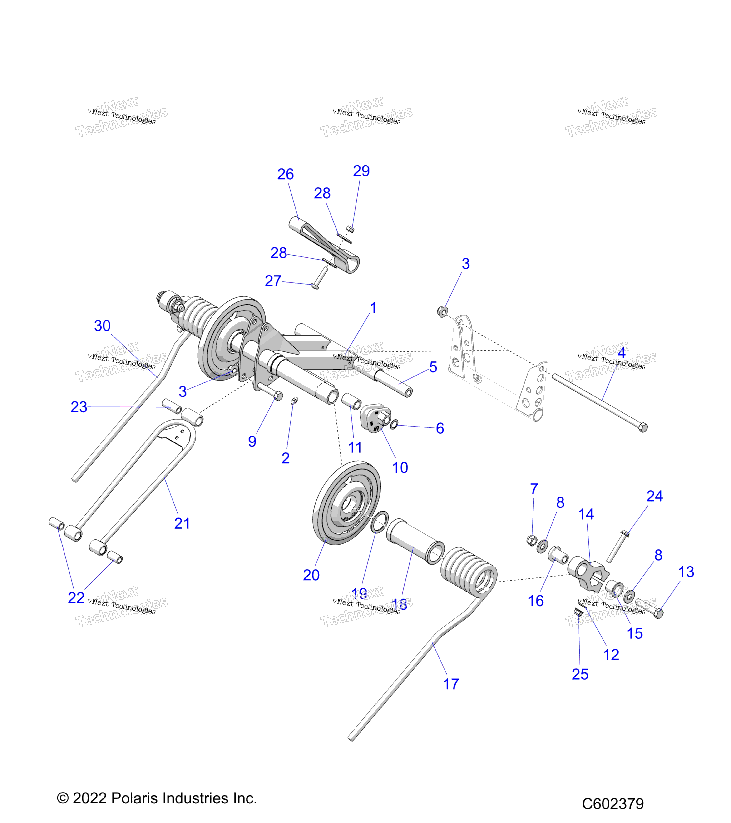 Suspension, Torque Arm, задний
